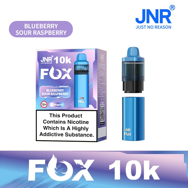 buy JNR Fox 10k Prefilled Pod kit Vape Box of 5 at Wolfvapes.co.uk