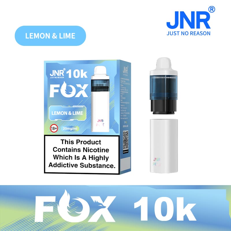 buy JNR Fox 10k Prefilled Pod kit Vape Box of 5 at Wolfvapes.co.uk