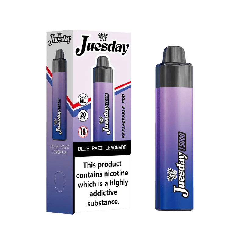 buy Juesday 15k Prefilled Vape Kit Box of 10 at Wolfvapes.co.uk