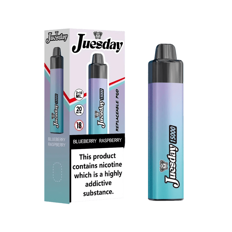 buy Juesday 15k Prefilled Vape Kit Box of 10 at Wolfvapes.co.uk