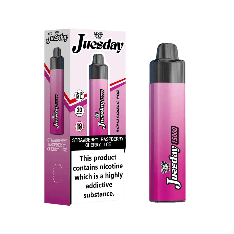 buy Juesday 15k Prefilled Vape Kit Box of 10 at Wolfvapes.co.uk