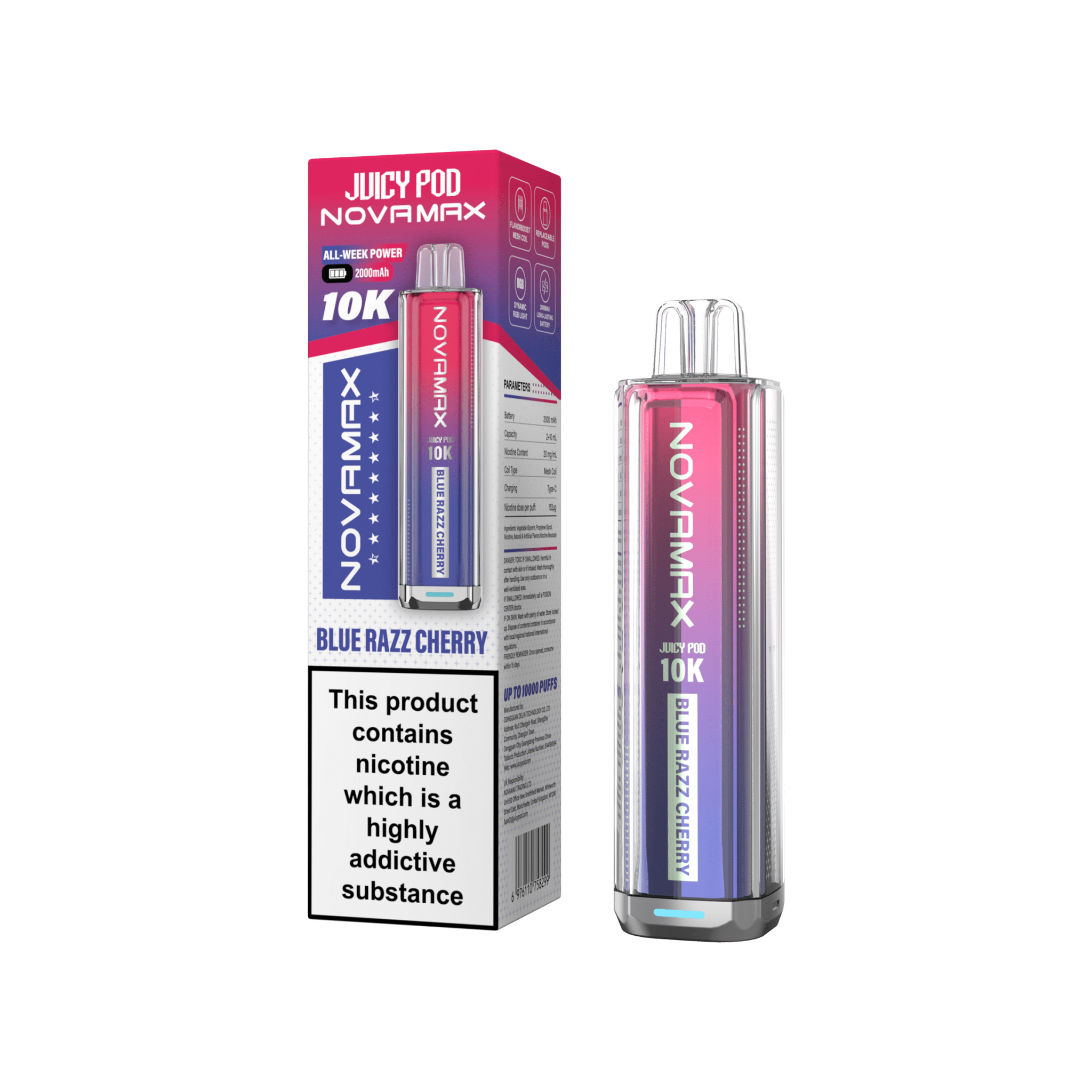 buy Juicy Pod Novamax 10k Prefilled Pod Vape Kit at Wolfvapes.co.uk