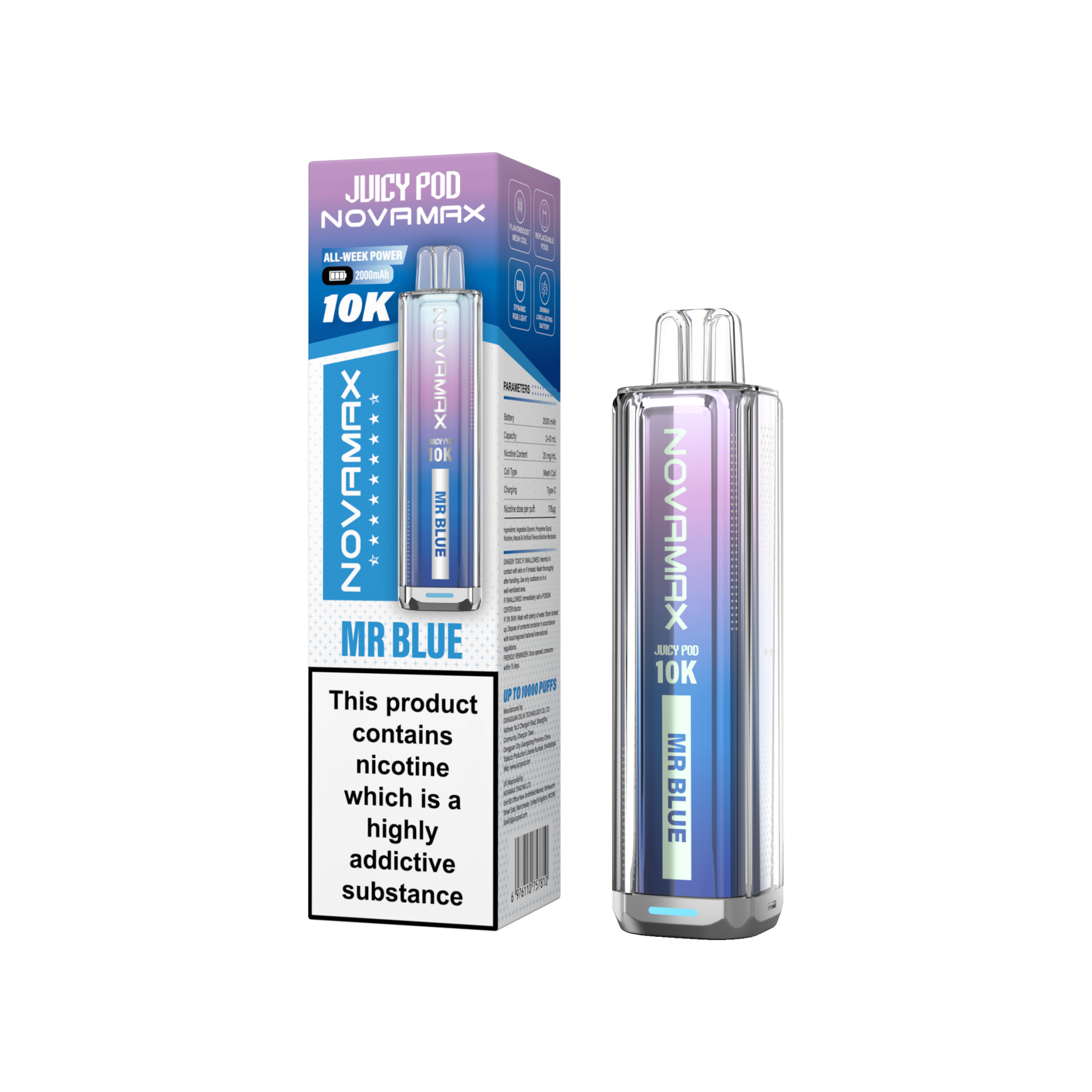 buy Juicy Pod Novamax 10k Prefilled Pod Vape Kit at Wolfvapes.co.uk