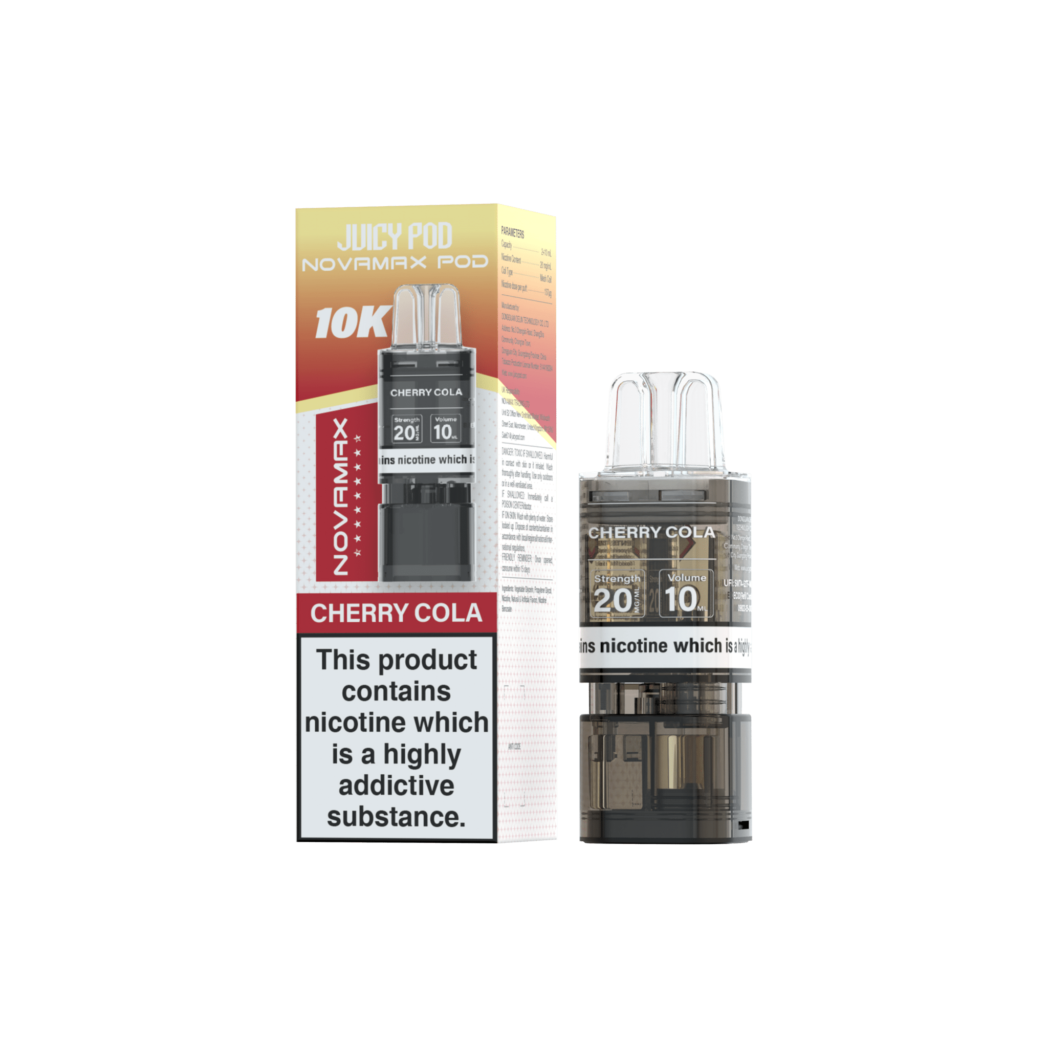buy Juicy Pod Novamax 10k Replacement Pods - 10 pack at Wolfvapes.co.uk