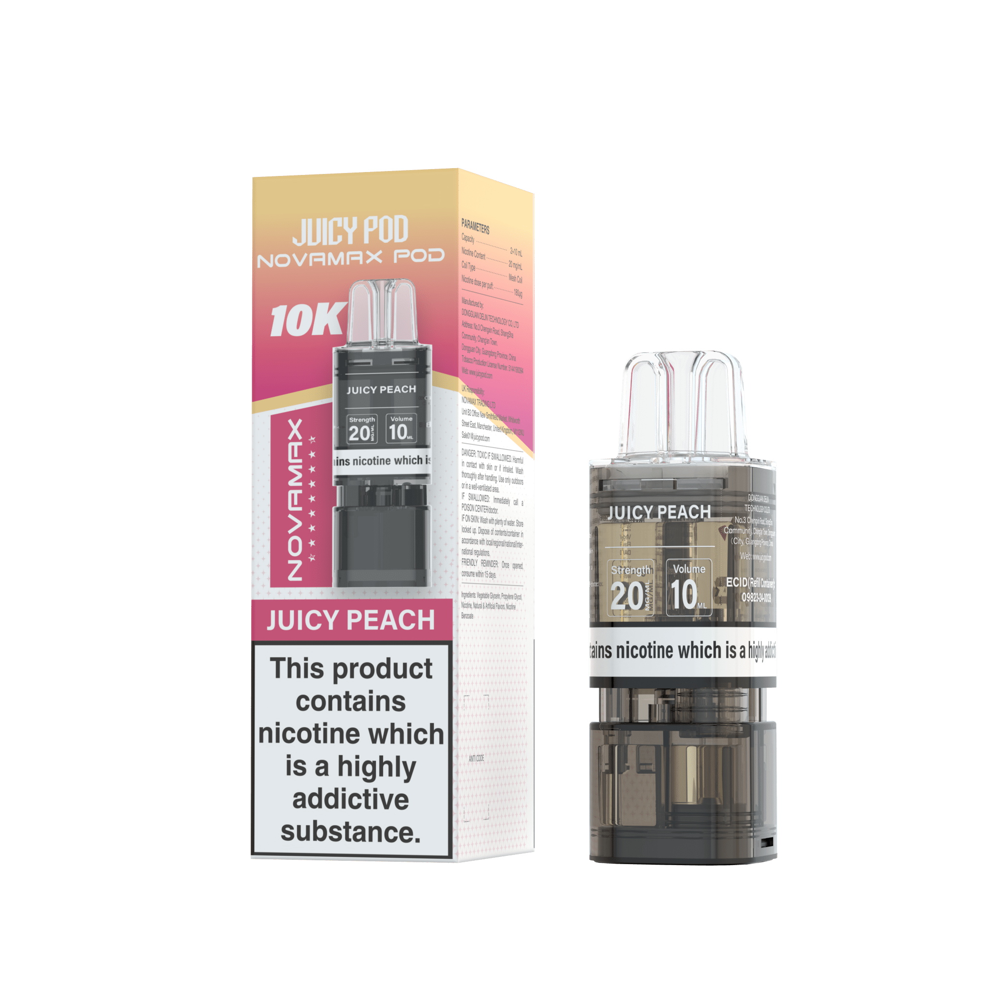 buy Juicy Pod Novamax 10k Replacement Pods - 10 pack at Wolfvapes.co.uk