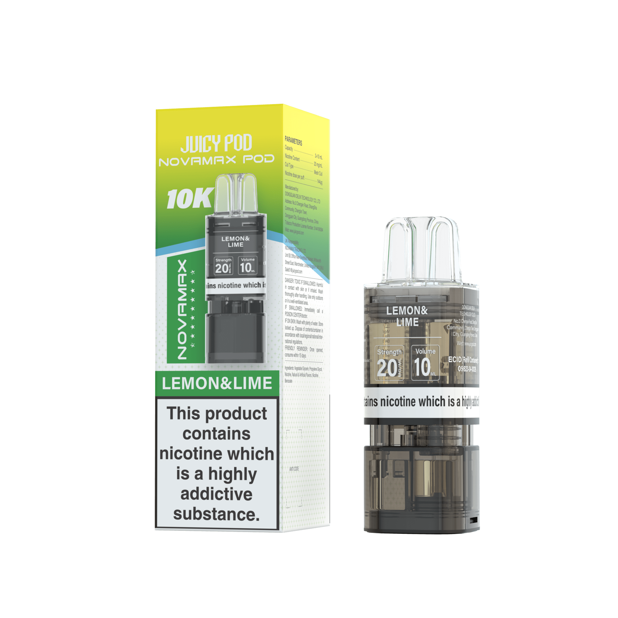 buy Juicy Pod Novamax 10k Replacement Pods - 10 pack at Wolfvapes.co.uk