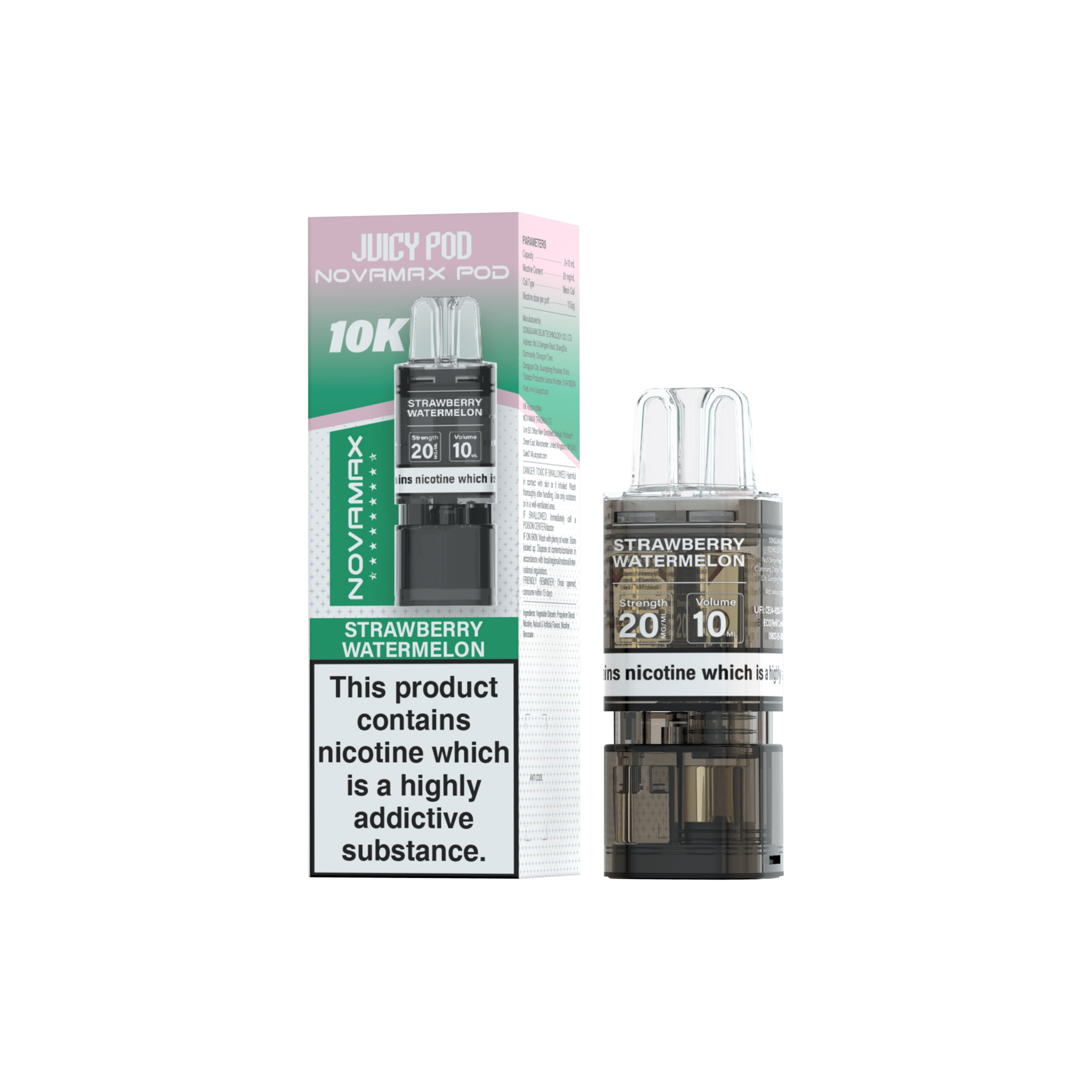 buy Juicy Pod Novamax 10k Replacement Pods - 10 pack at Wolfvapes.co.uk