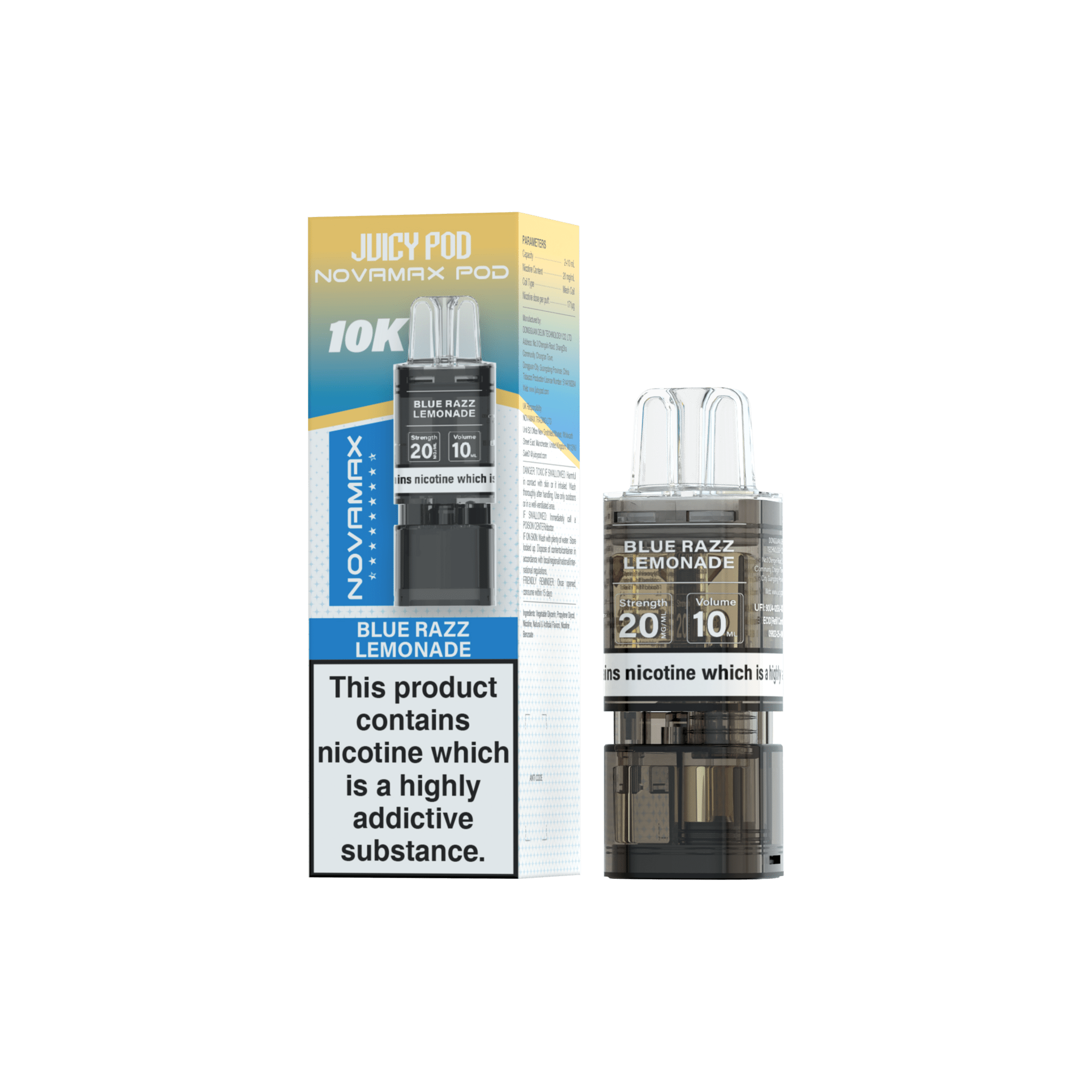 buy Juicy Pod Novamax 10k Replacement Pods - 10 pack at Wolfvapes.co.uk