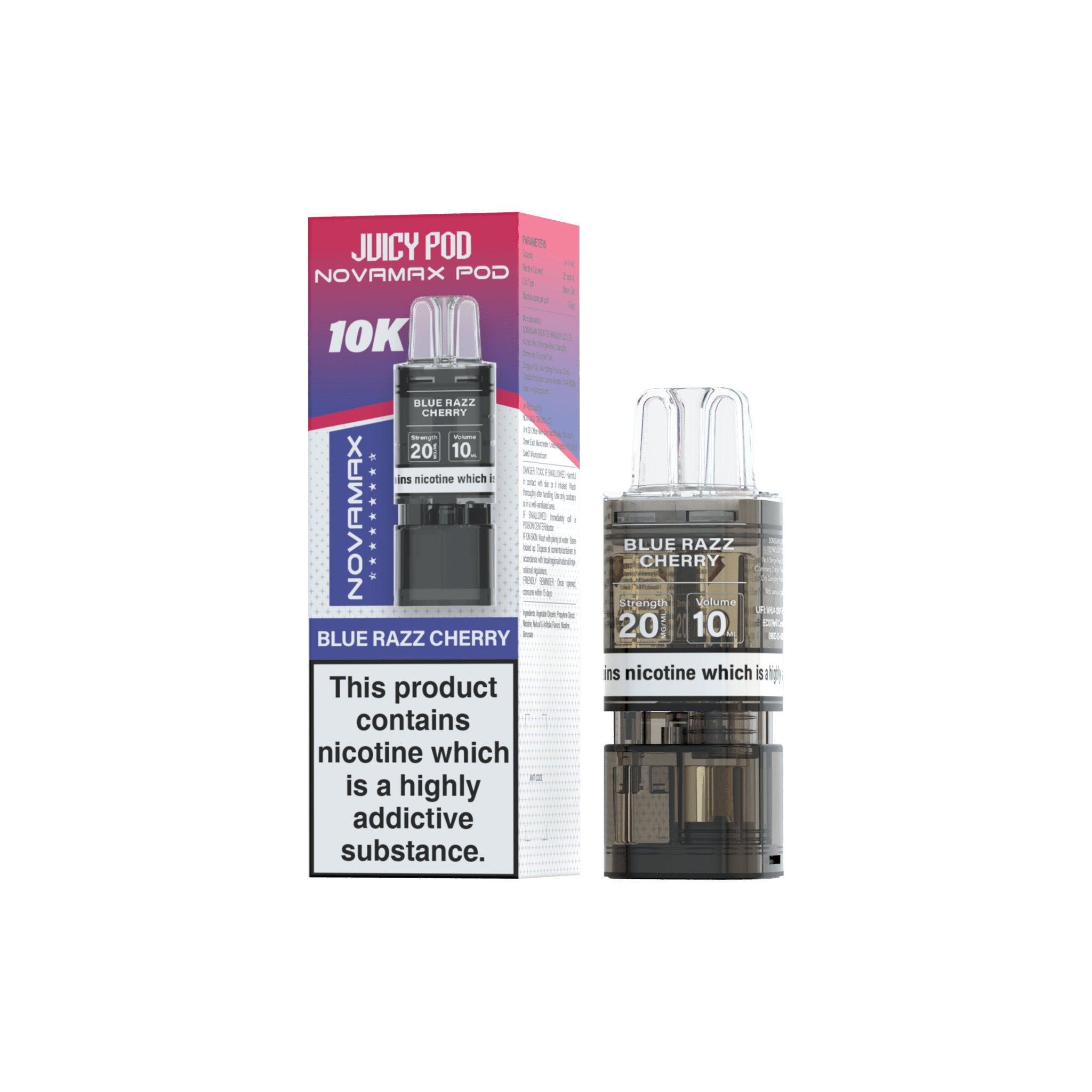 buy Juicy Pod Novamax 10k Replacement Pods - 10 pack at Wolfvapes.co.uk