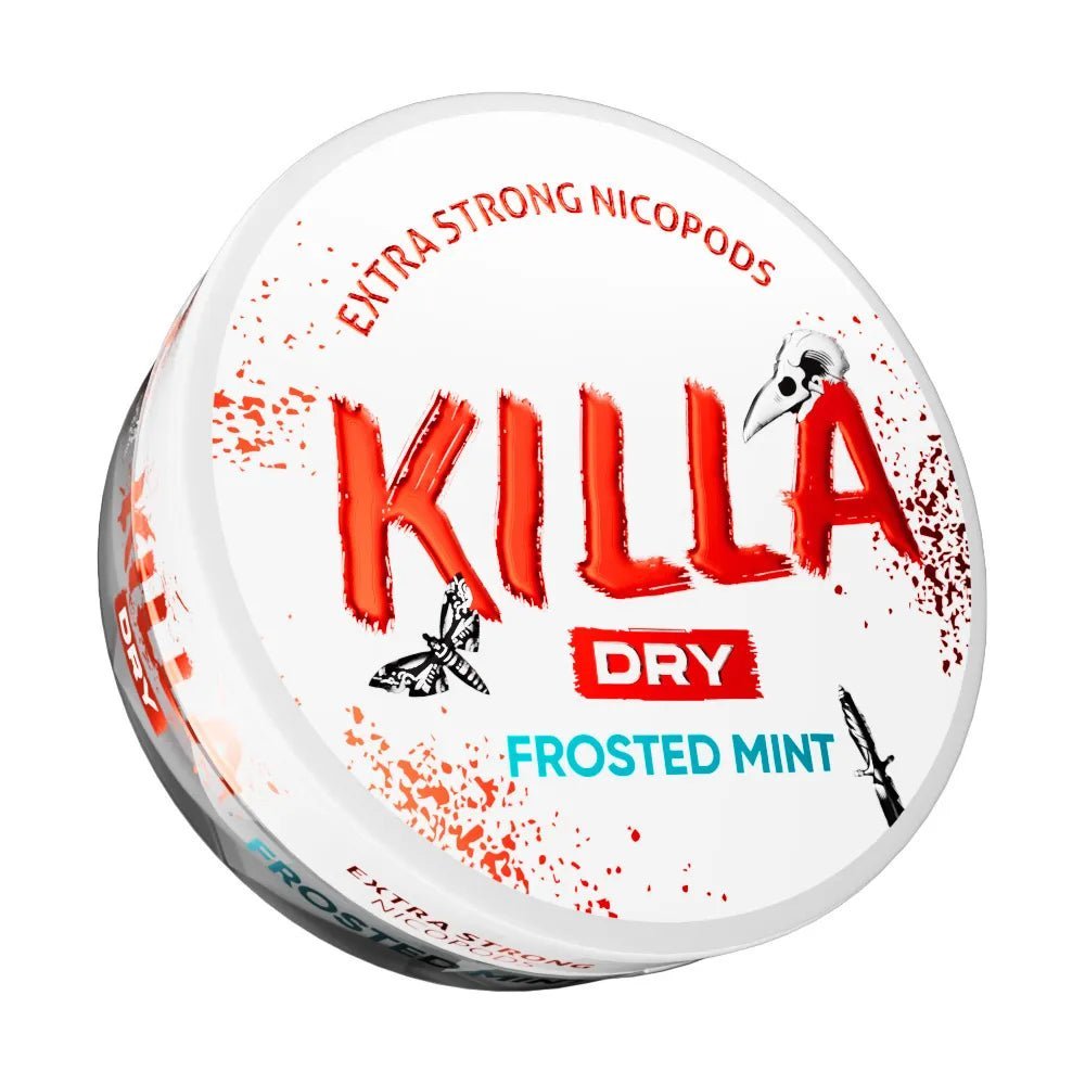 buy Killa Dry Nicotine Pouches - Frosted Mint - 9.6mg - Box of 10 at Wolfvapes.co.uk