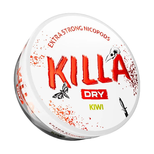 buy Killa Dry Nicotine Pouches - Kiwi - 9.6mg - Box of 10 at Wolfvapes.co.uk