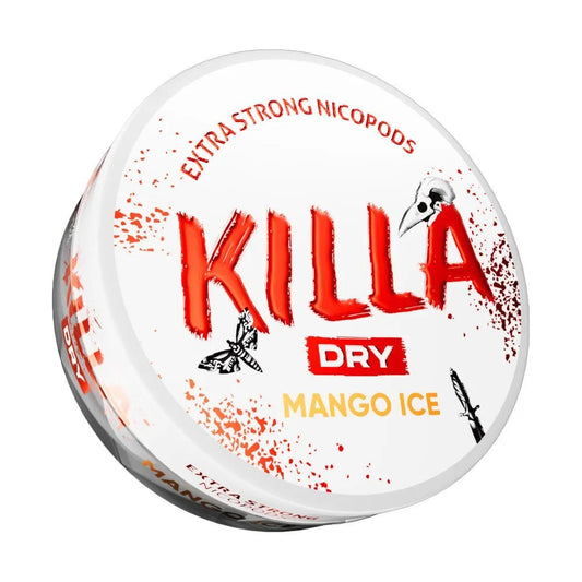 buy Killa Dry Nicotine Pouches - Mango Ice - 9.6mg - Box of 10 at Wolfvapes.co.uk