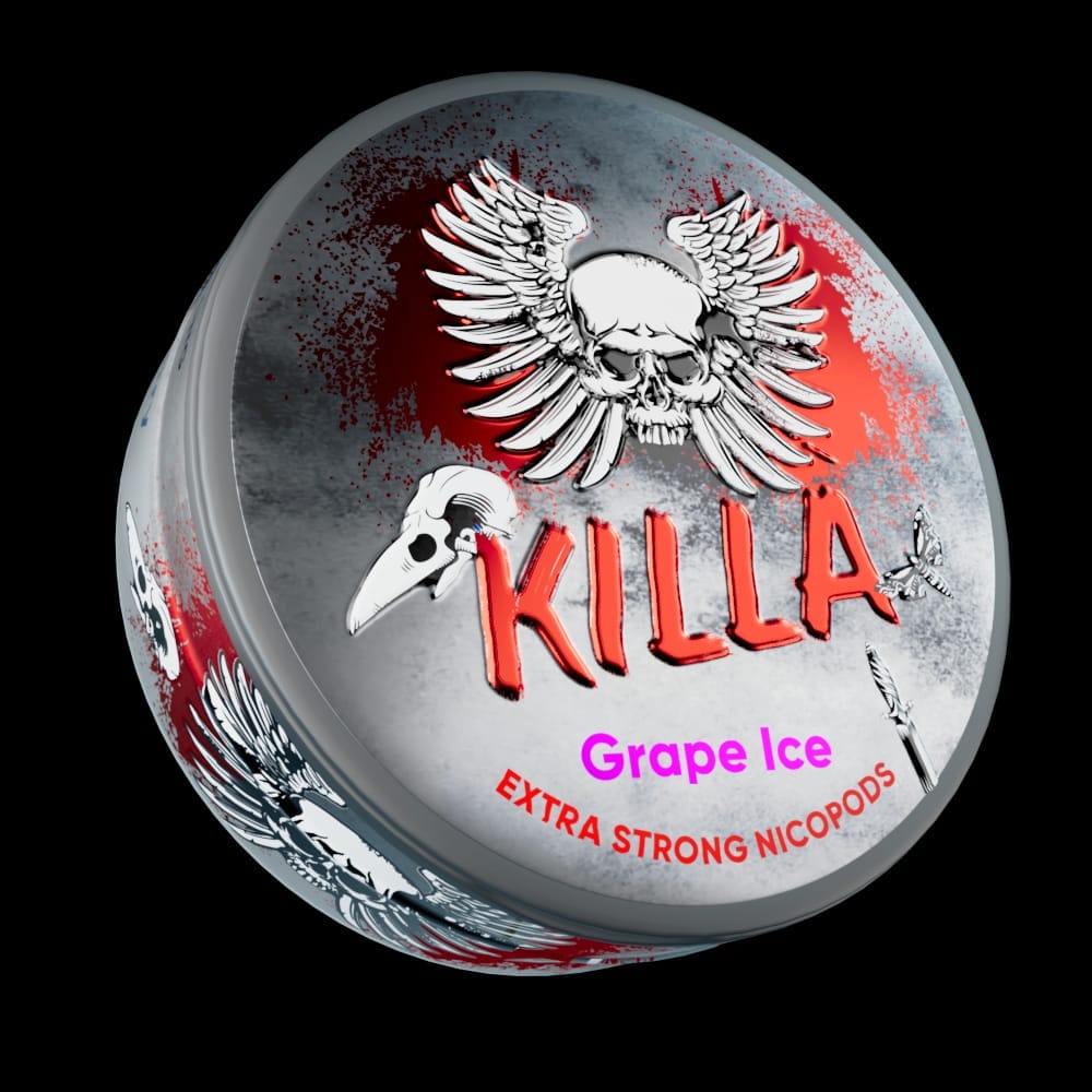 buy Killa Nicopods - Grape Ice - 12.8mg - Box of 10 at Wolfvapes.co.uk