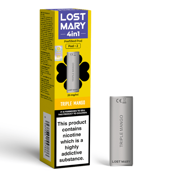 buy Lost Mary 4 - in - 1 Prefilled Pods Pack of 10 at Wolfvapes.co.uk