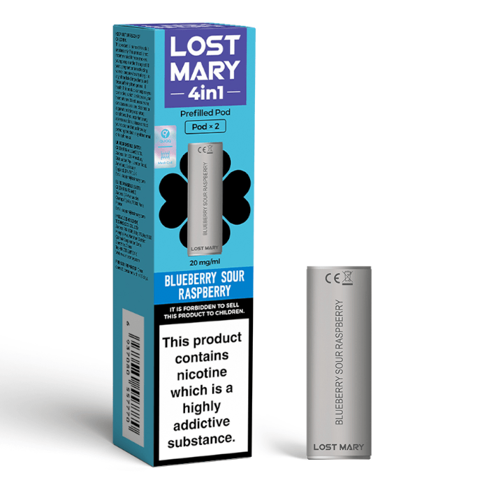 buy Lost Mary 4 - in - 1 Prefilled Pods Pack of 10 at Wolfvapes.co.uk