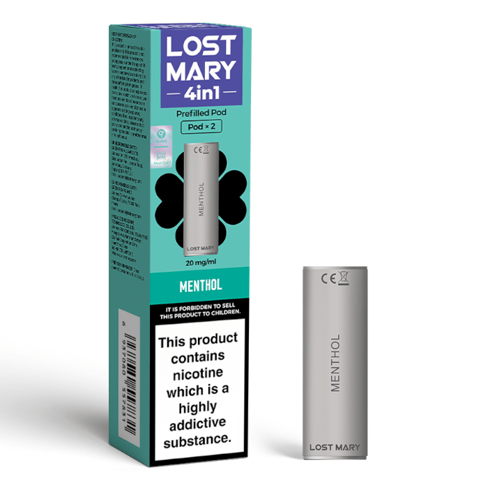 buy Lost Mary 4 - in - 1 Prefilled Pods Pack of 10 at Wolfvapes.co.uk