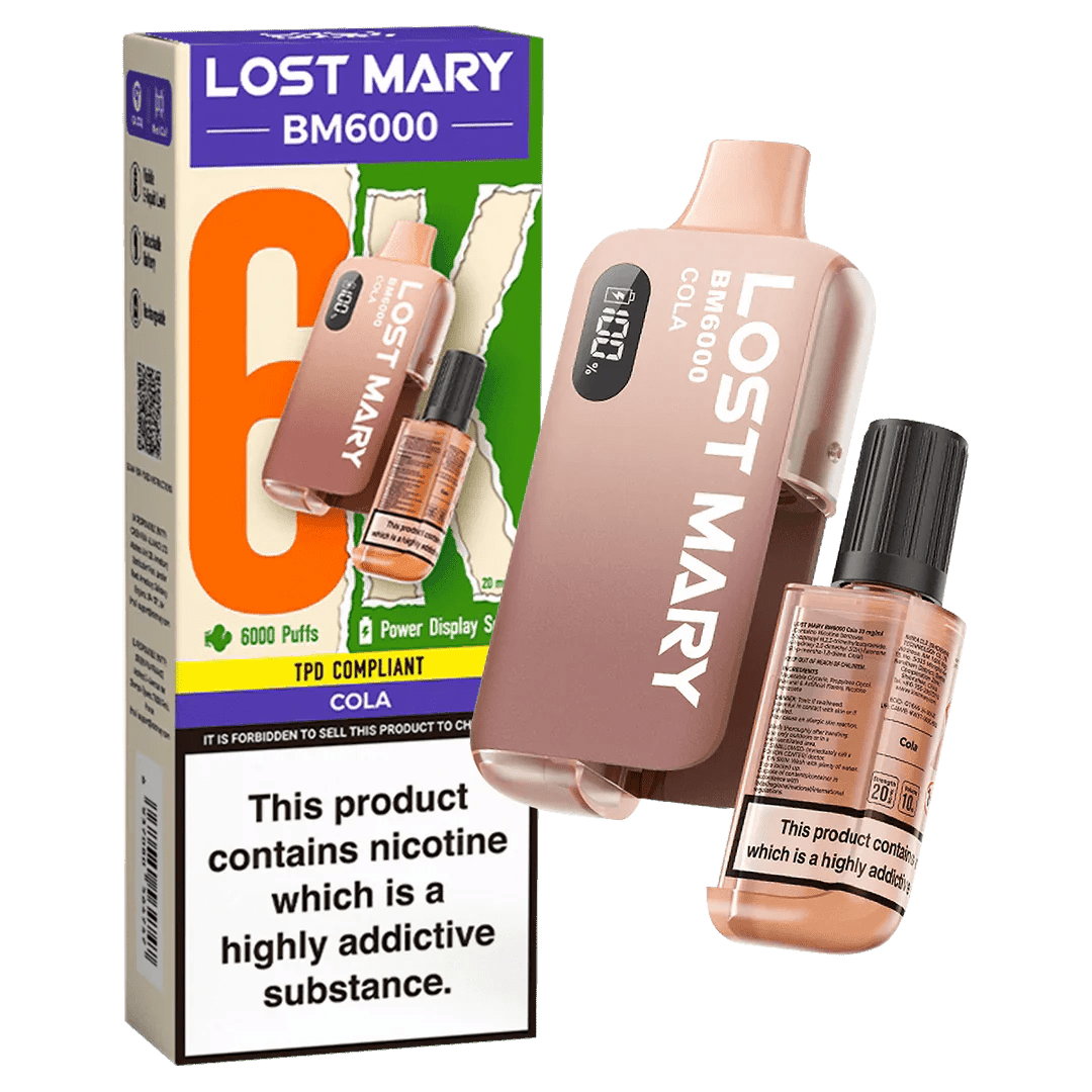 Lost Mary BM6000 Prefilled Pod Vape Kit (Box of 5) Lost Mary BM6000 Prefilled Pod Vape Kit (Box of 5)