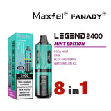 buy Maxfel 8 In 1 Fanady Legend 2400 Vape Box of 5 at Wolfvapes.co.uk