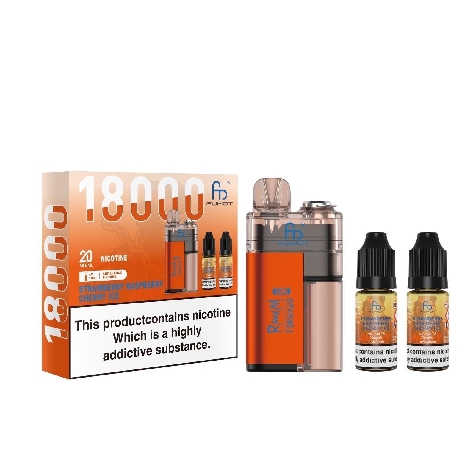 buy R and M Tornado 18000 Prefilled Vape Kit at Wolfvapes.co.uk
