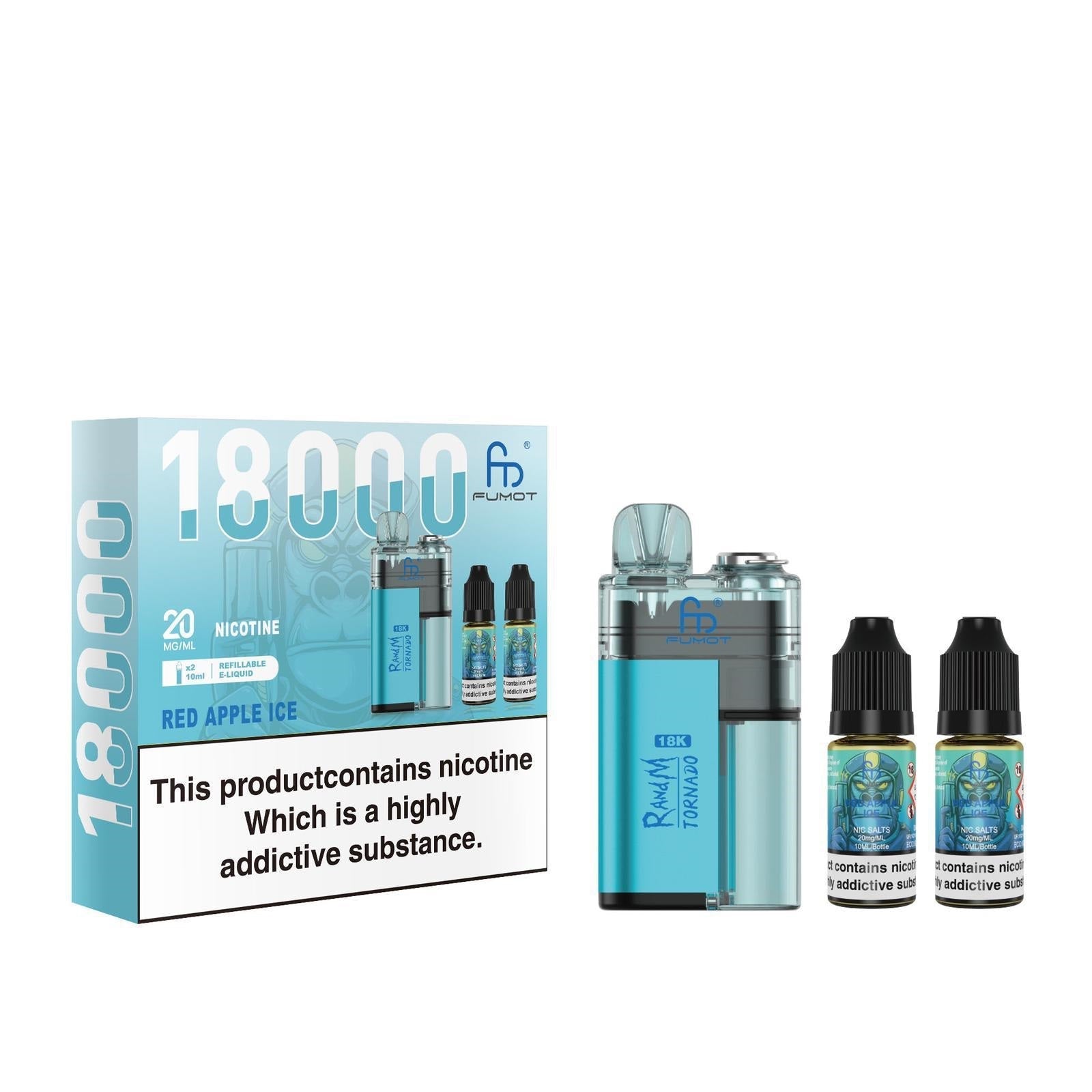 buy R and M Tornado 18000 Prefilled Vape Kit at Wolfvapes.co.uk