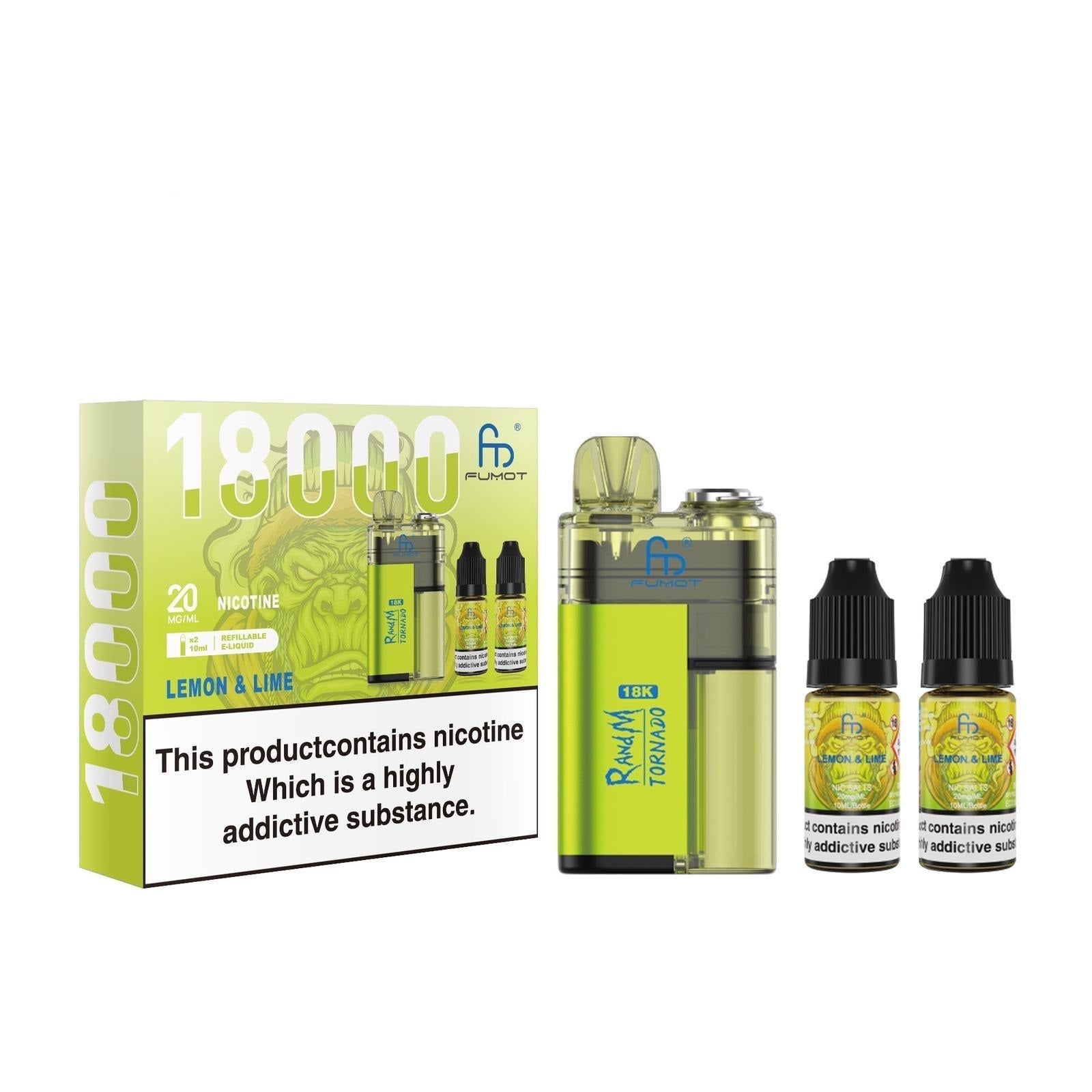 buy R and M Tornado 18000 Prefilled Vape Kit at Wolfvapes.co.uk