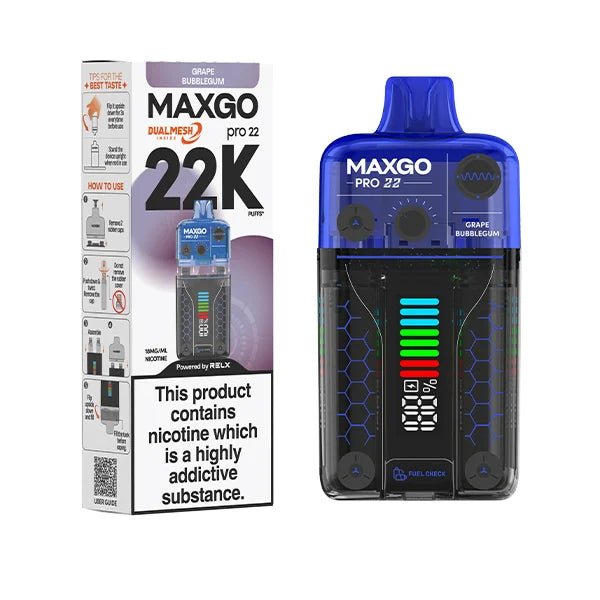 buy RELX Maxgo 22k Disposable Vape at Wolfvapes.co.uk