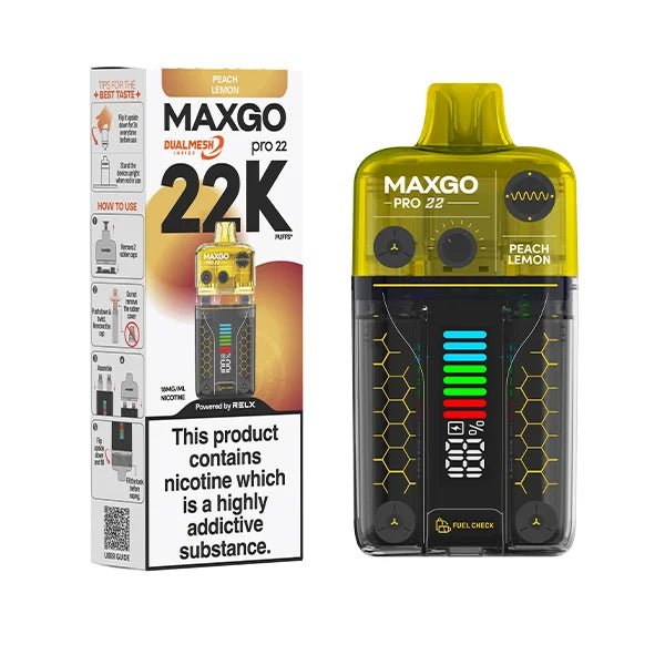 buy RELX Maxgo 22k Disposable Vape - Box of 5 at Wolfvapes.co.uk