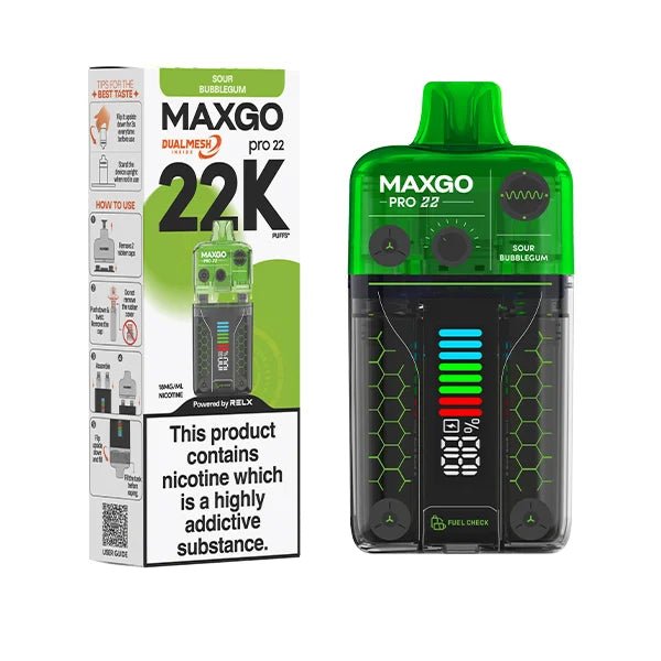 buy RELX Maxgo 22k Disposable Vape - Box of 5 at Wolfvapes.co.uk