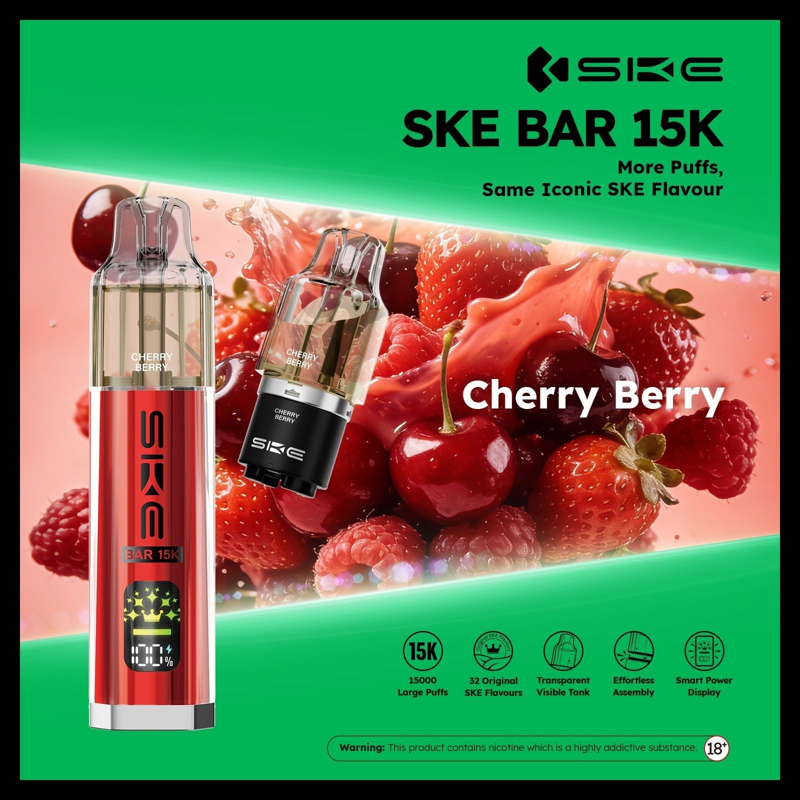 buy Ske Bar 15k Prefilled Pod Vape Kit at Wolfvapes.co.uk