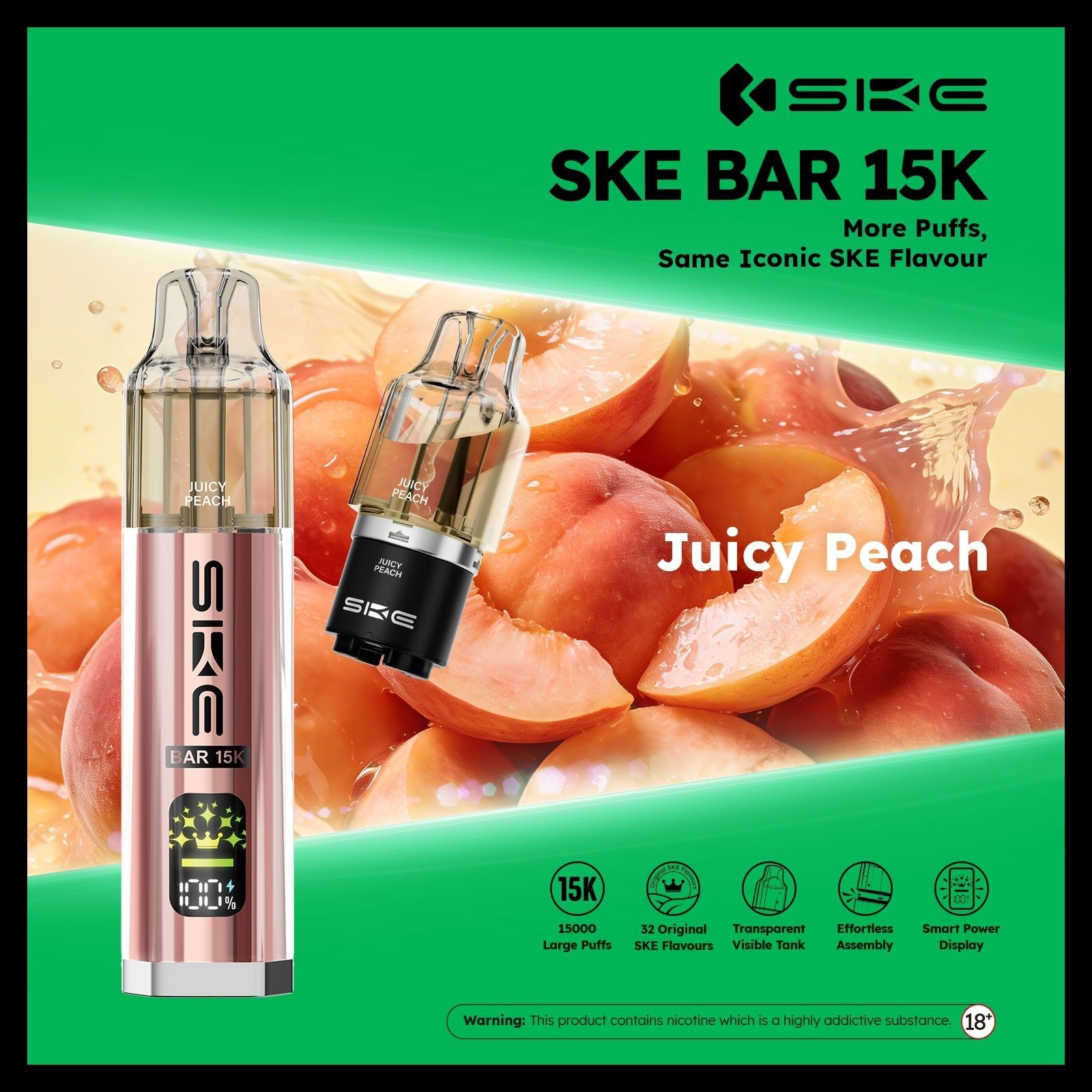 buy Ske Bar 15k Prefilled Pod Vape Kit at Wolfvapes.co.uk