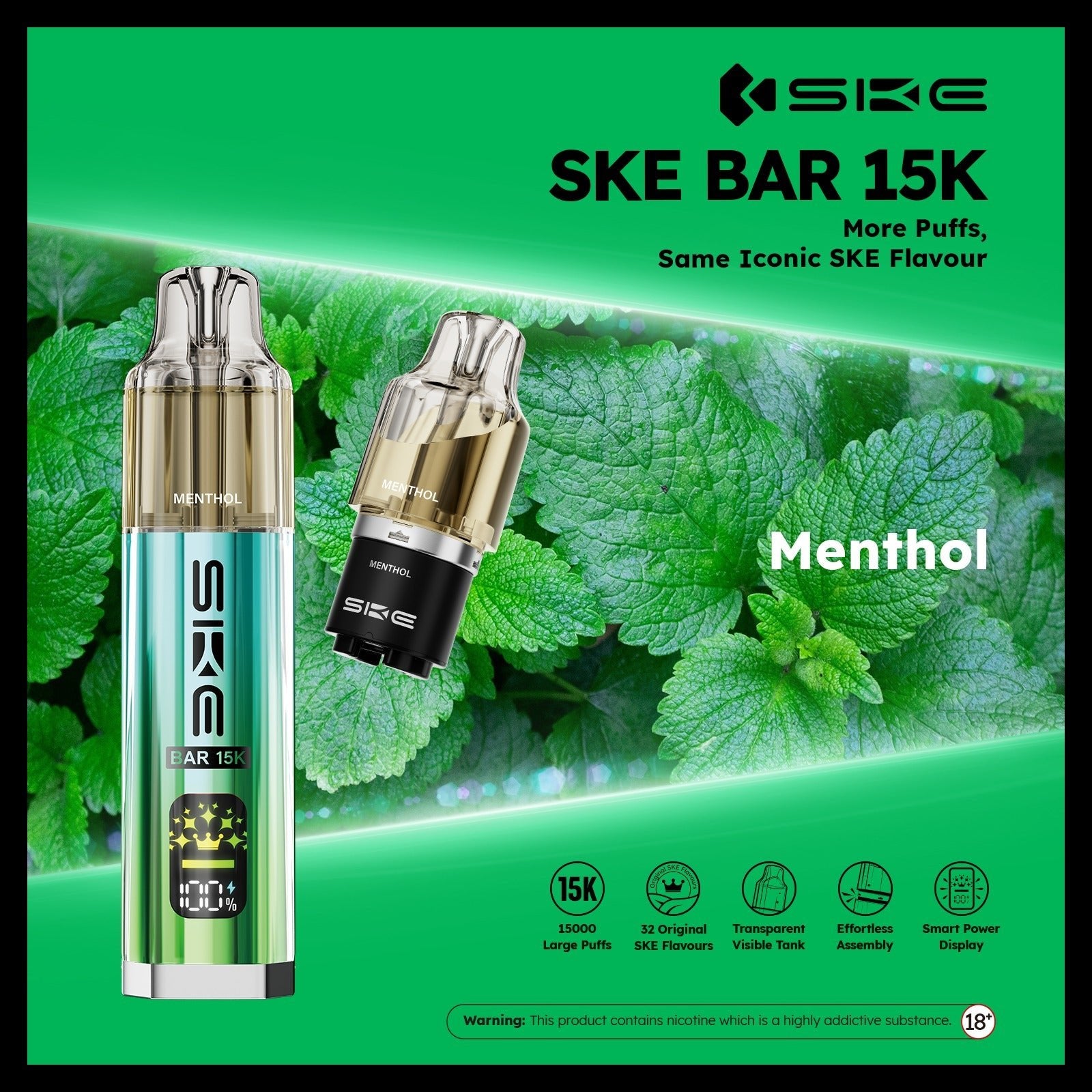 buy Ske Bar 15k Prefilled Pod Vape Kit at Wolfvapes.co.uk