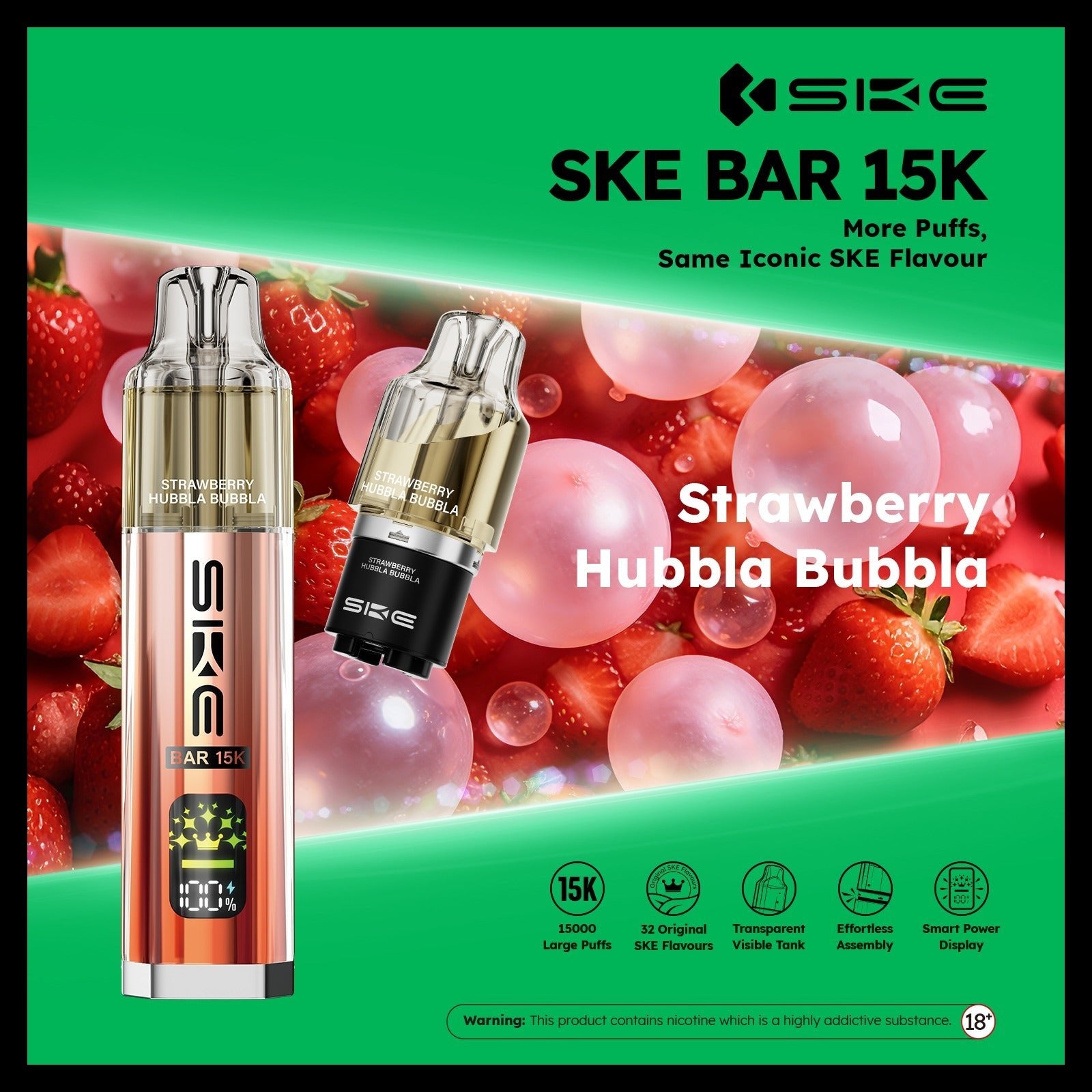 buy Ske Bar 15k Prefilled Pod Vape Kit at Wolfvapes.co.uk