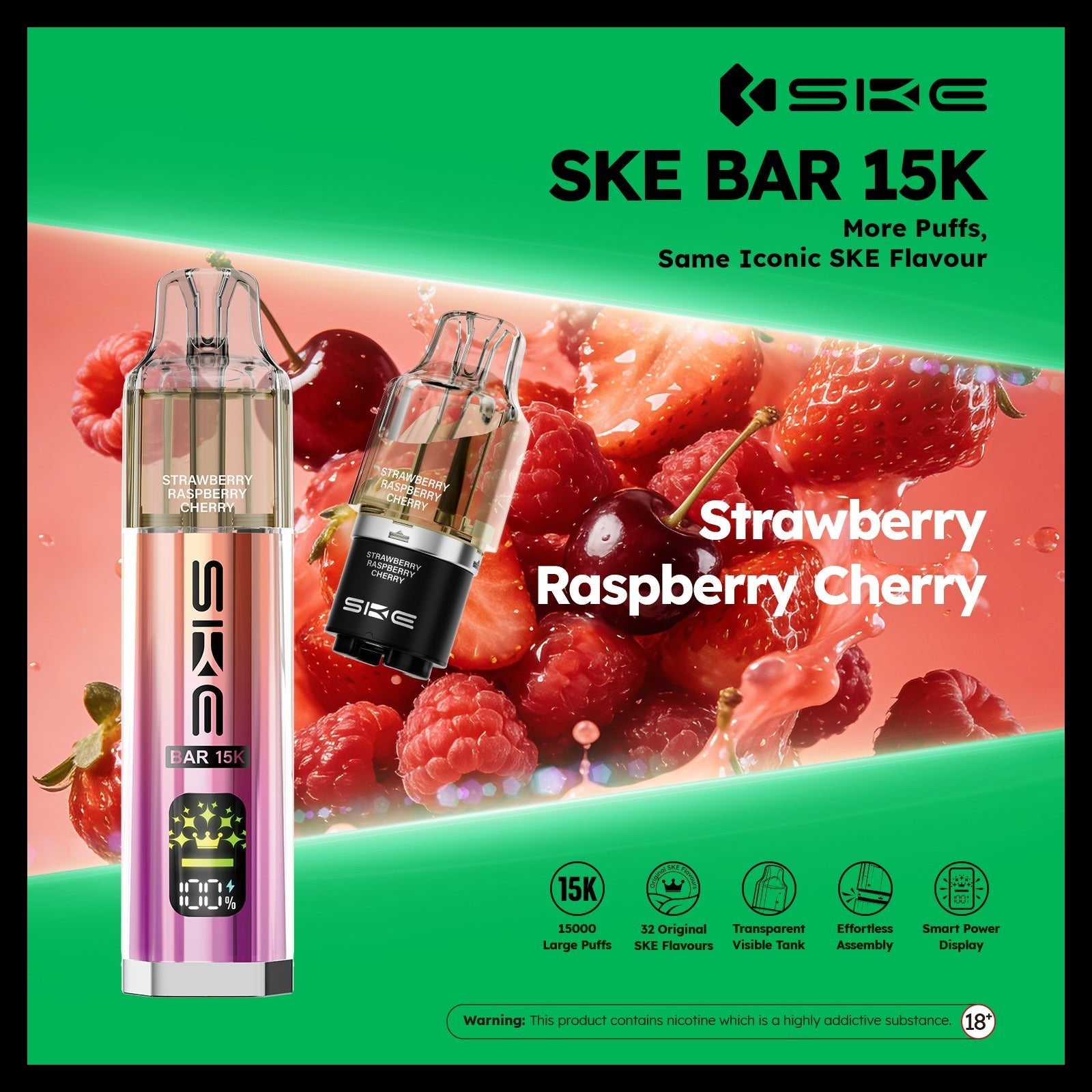 buy Ske Bar 15k Prefilled Pod Vape Kit at Wolfvapes.co.uk