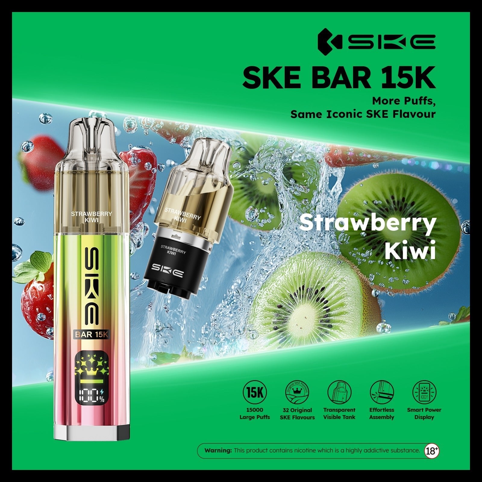 buy Ske Bar 15k Prefilled Pod Vape Kit at Wolfvapes.co.uk