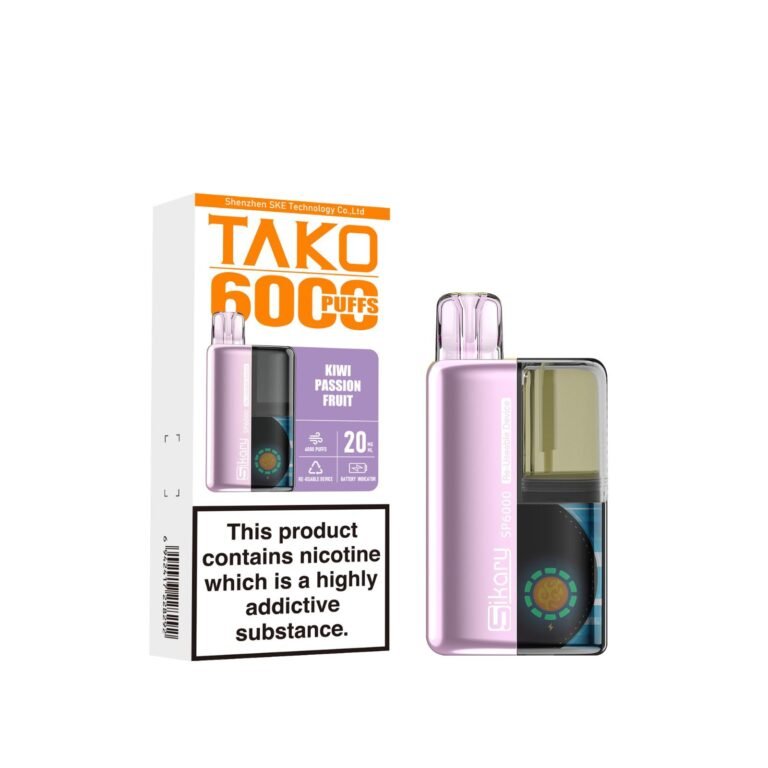 buy Ske Sikary Tako SP6000 Prefilled Pod Vape Box of 5 at Wolfvapes.co.uk