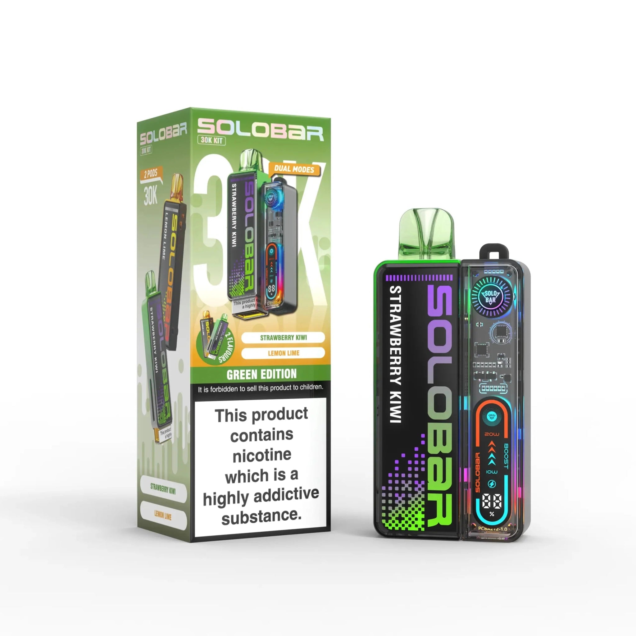 buy Solo Bar Boost 30K Prefilled Vape Kit Box of 5 at Wolfvapes.co.uk