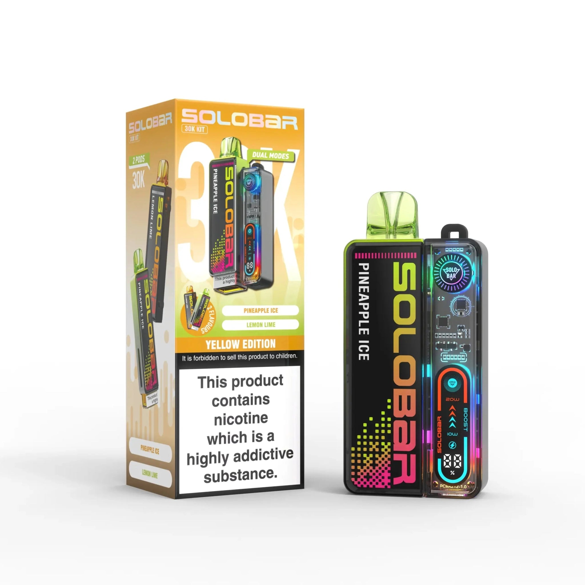 buy Solo Bar Boost 30K Prefilled Vape Kit Box of 5 at Wolfvapes.co.uk