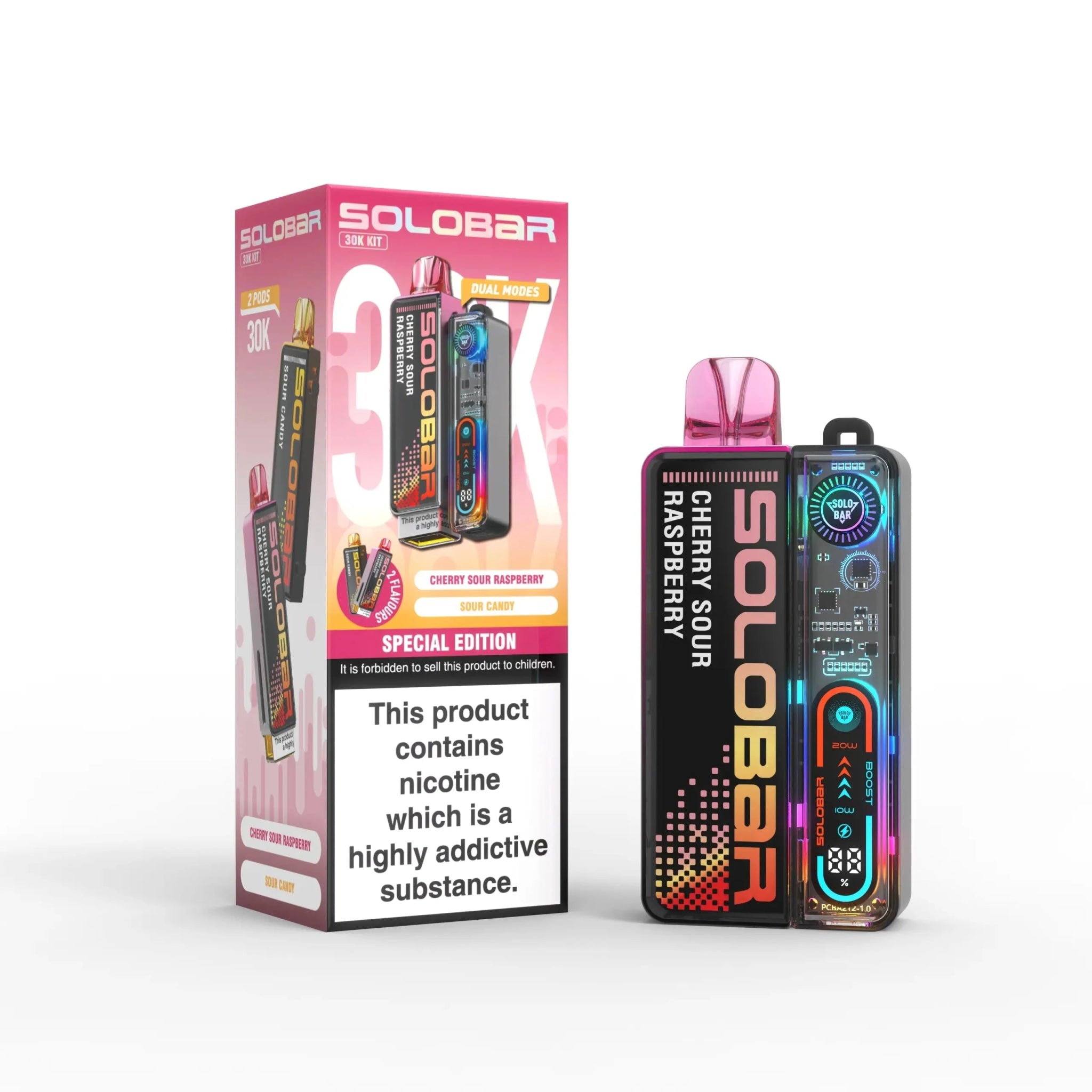 buy Solo Bar Boost 30K Prefilled Vape Kit Box of 5 at Wolfvapes.co.uk
