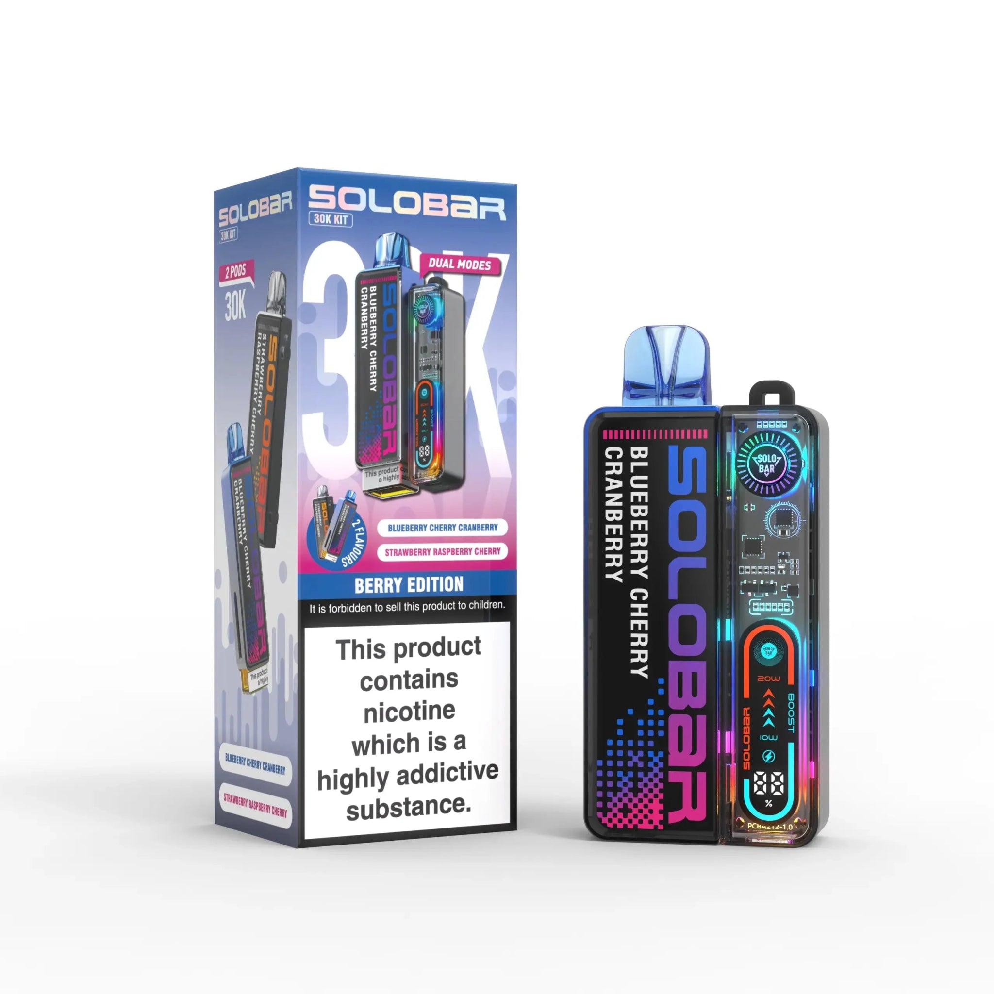 buy Solo Bar Boost 30K Prefilled Vape Kit Box of 5 at Wolfvapes.co.uk