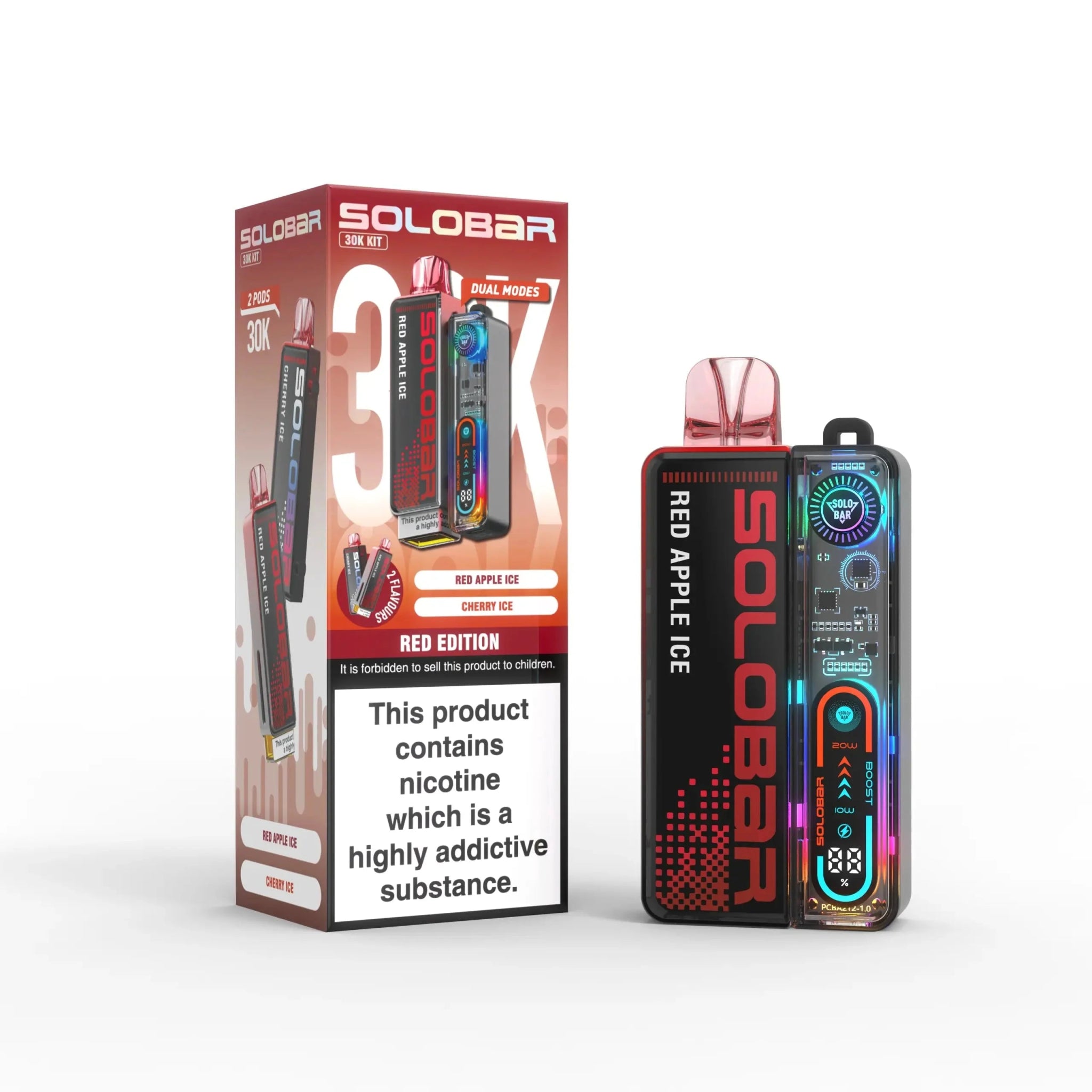 buy Solo Bar Boost 30K Prefilled Vape Kit Box of 5 at Wolfvapes.co.uk