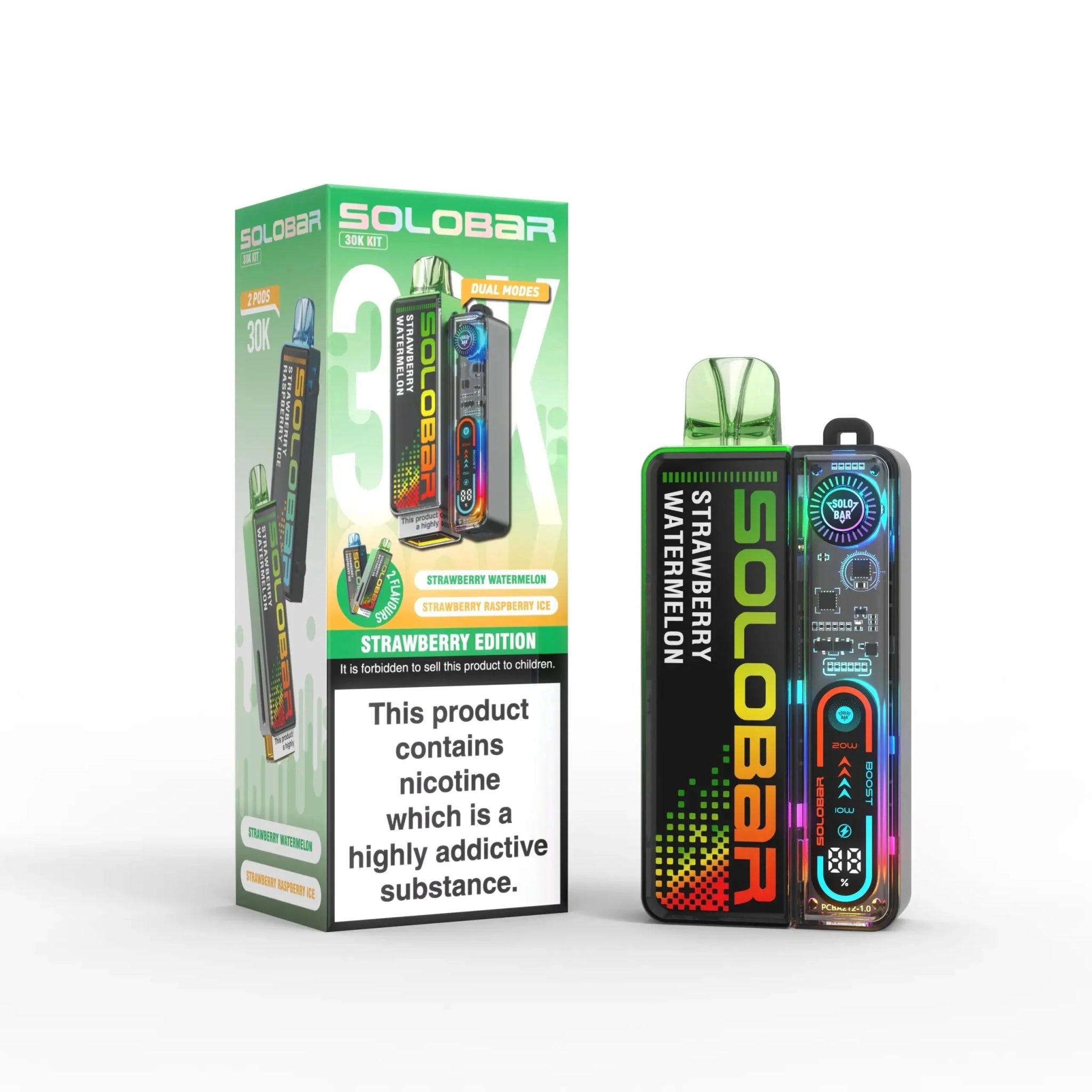 buy Solo Bar Boost 30K Prefilled Vape Kit Box of 5 at Wolfvapes.co.uk