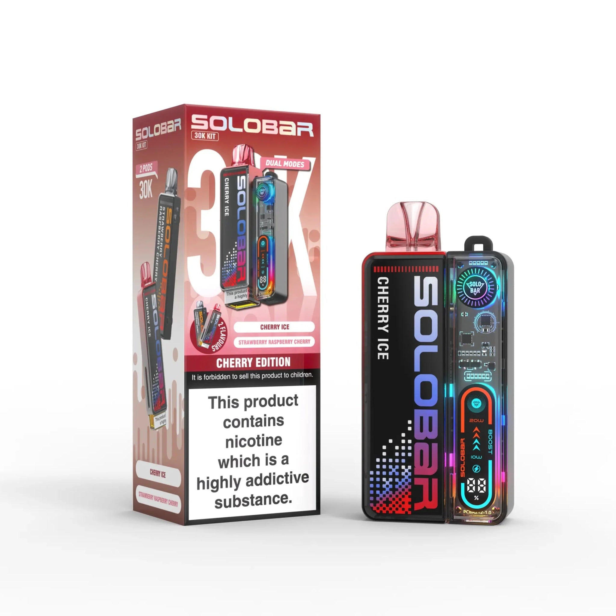 buy Solo Bar Boost 30K Prefilled Vape Kit Box of 5 at Wolfvapes.co.uk
