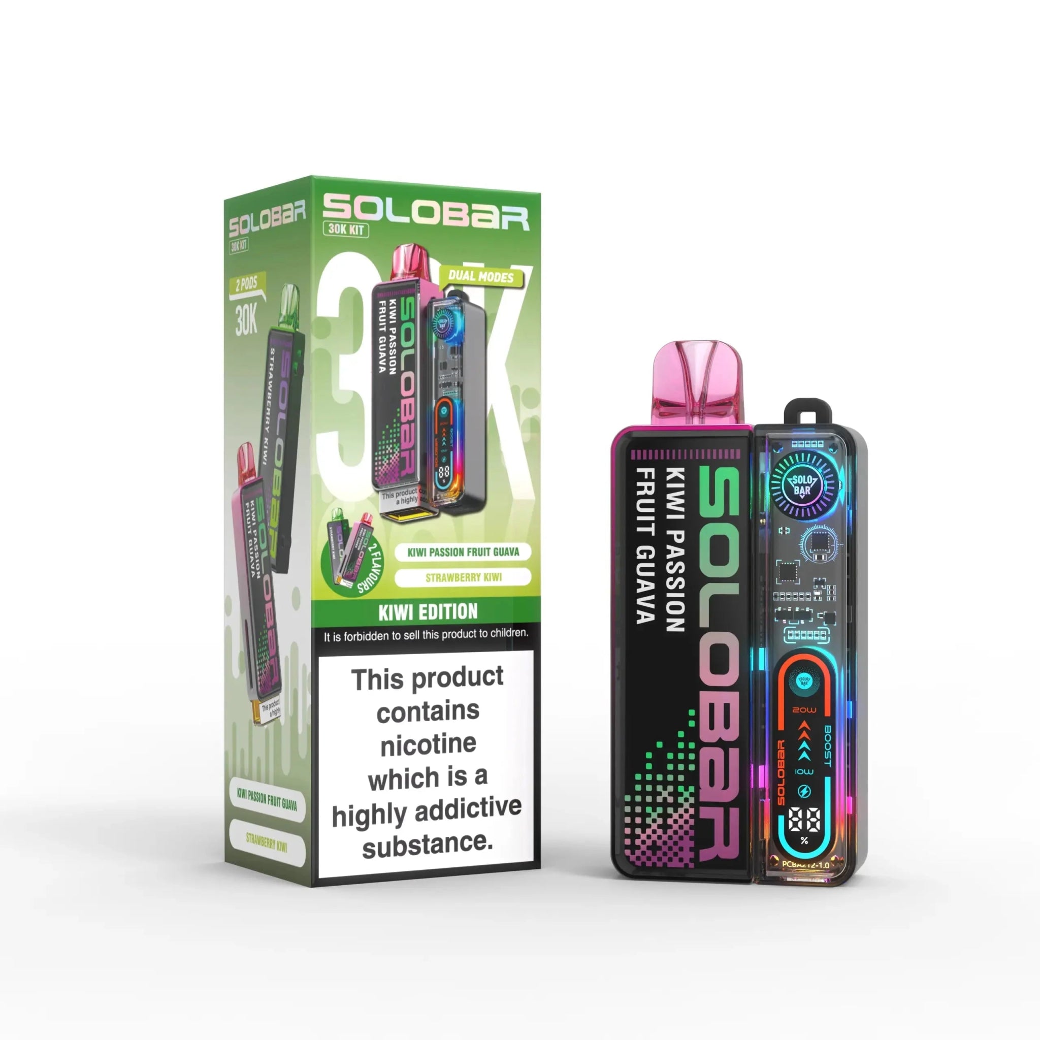 buy Solo Bar Boost 30K Prefilled Vape Kit Box of 5 at Wolfvapes.co.uk