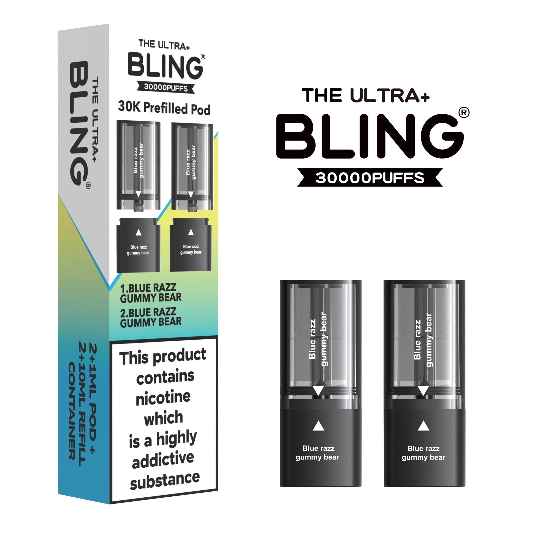 buy The Bling Ultra Plus 30k Replacement Pods Pack of 5 at Wolfvapes.co.uk