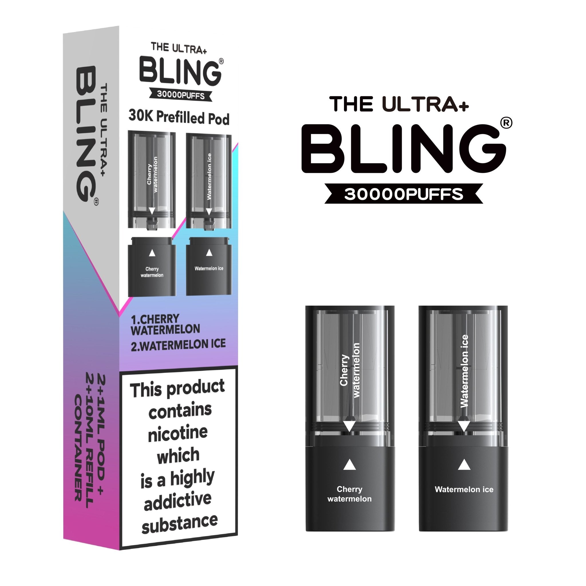 buy The Bling Ultra Plus 30k Replacement Pods Pack of 5 at Wolfvapes.co.uk