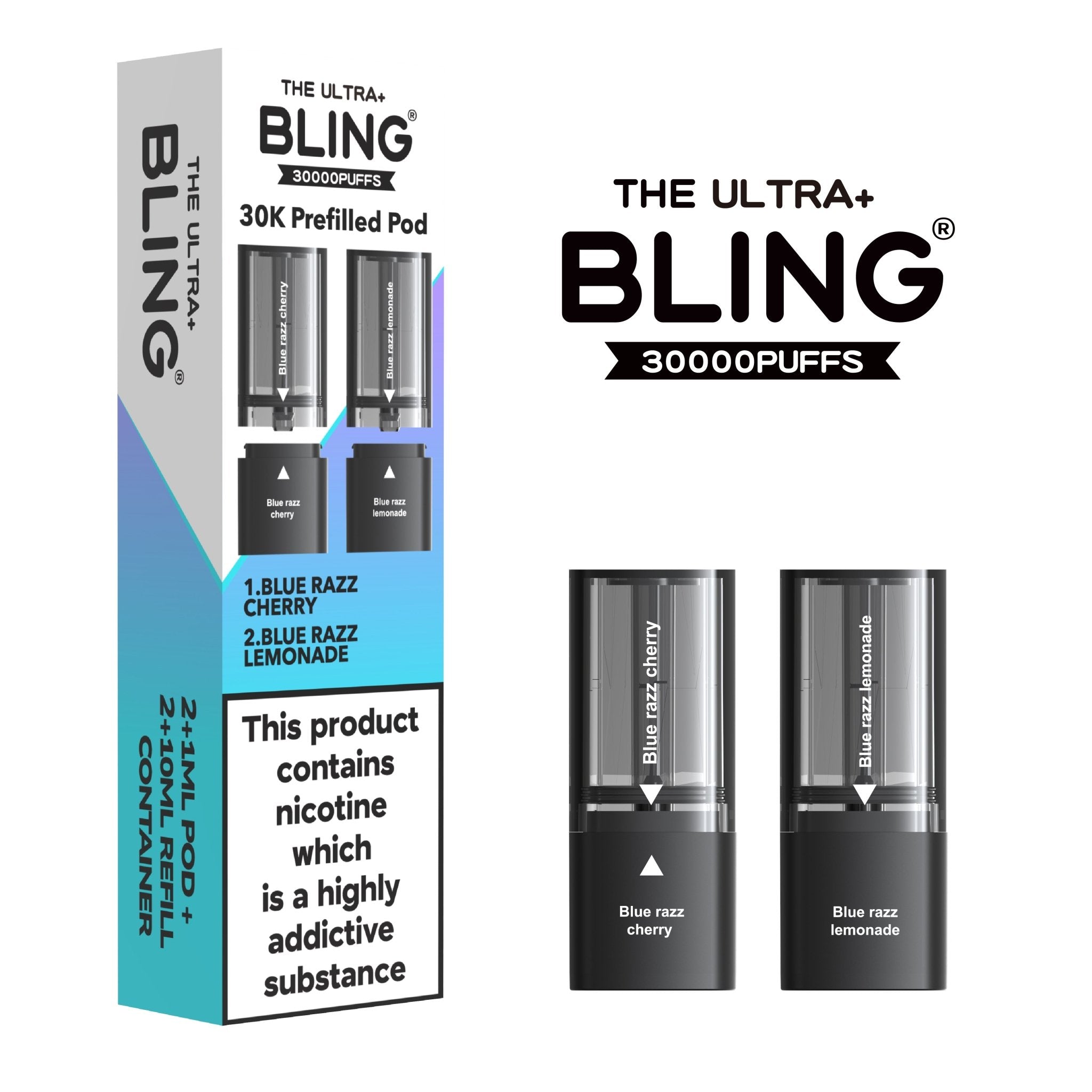 buy The Bling Ultra Plus 30k Replacement Pods Pack of 5 at Wolfvapes.co.uk