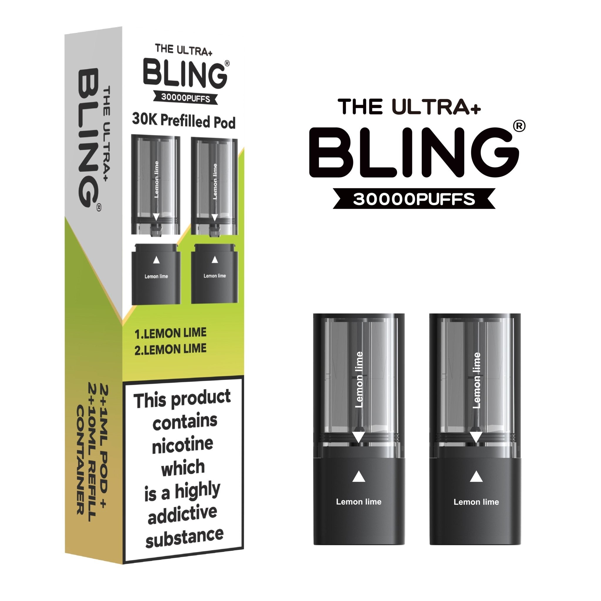 buy The Bling Ultra Plus 30k Replacement Pods Pack of 5 at Wolfvapes.co.uk