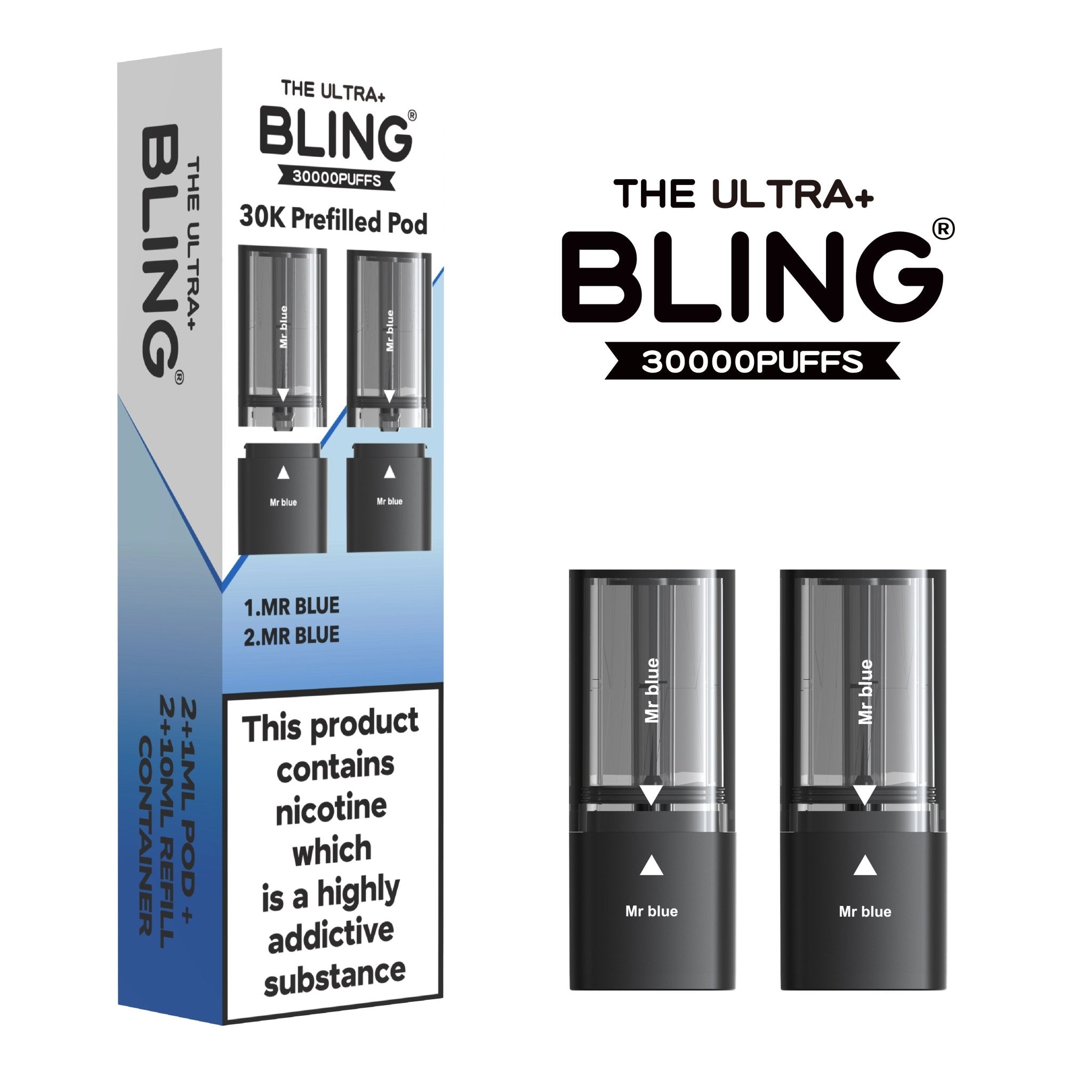 buy The Bling Ultra Plus 30k Replacement Pods Pack of 5 at Wolfvapes.co.uk