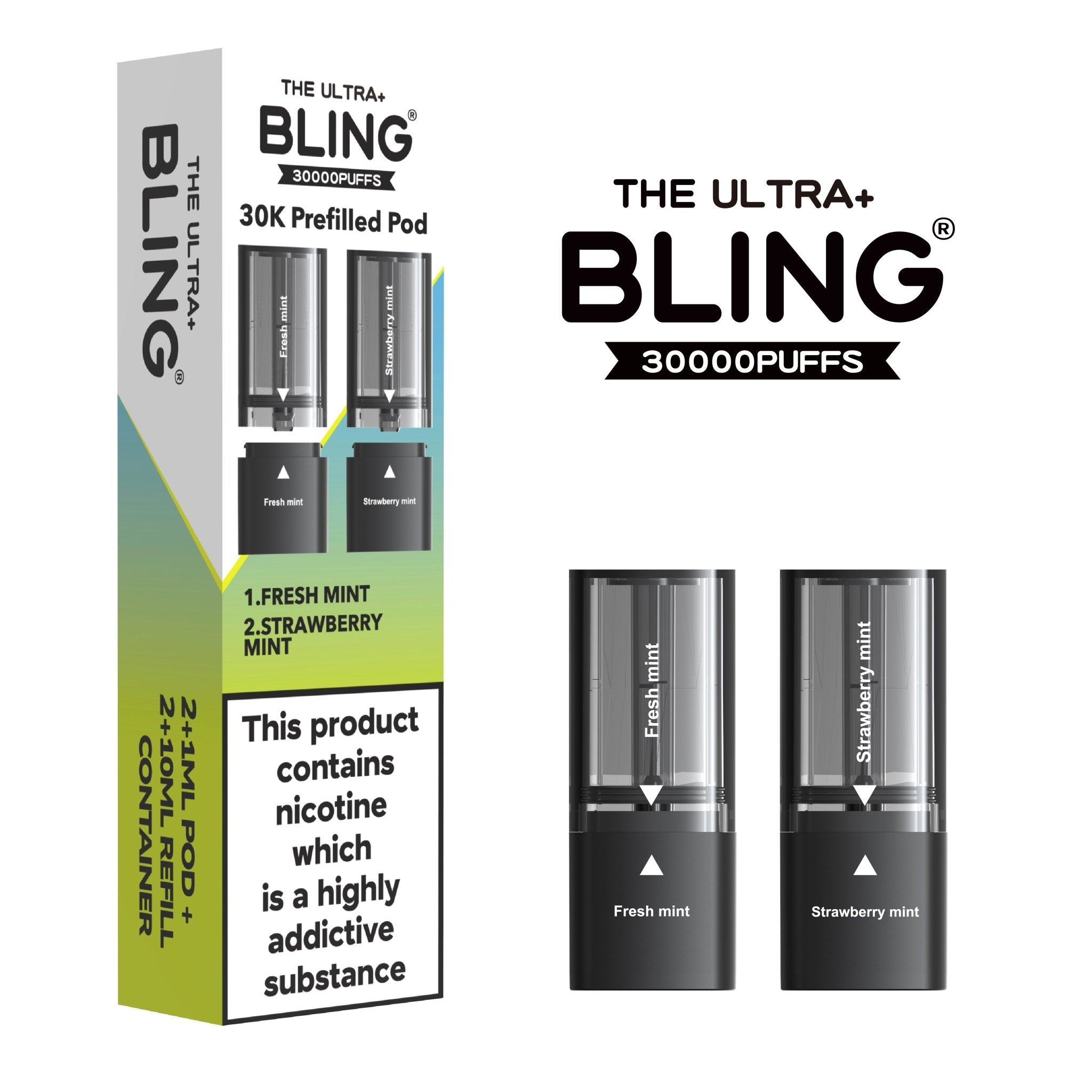 buy The Bling Ultra Plus 30k Replacement Pods Pack of 5 at Wolfvapes.co.uk