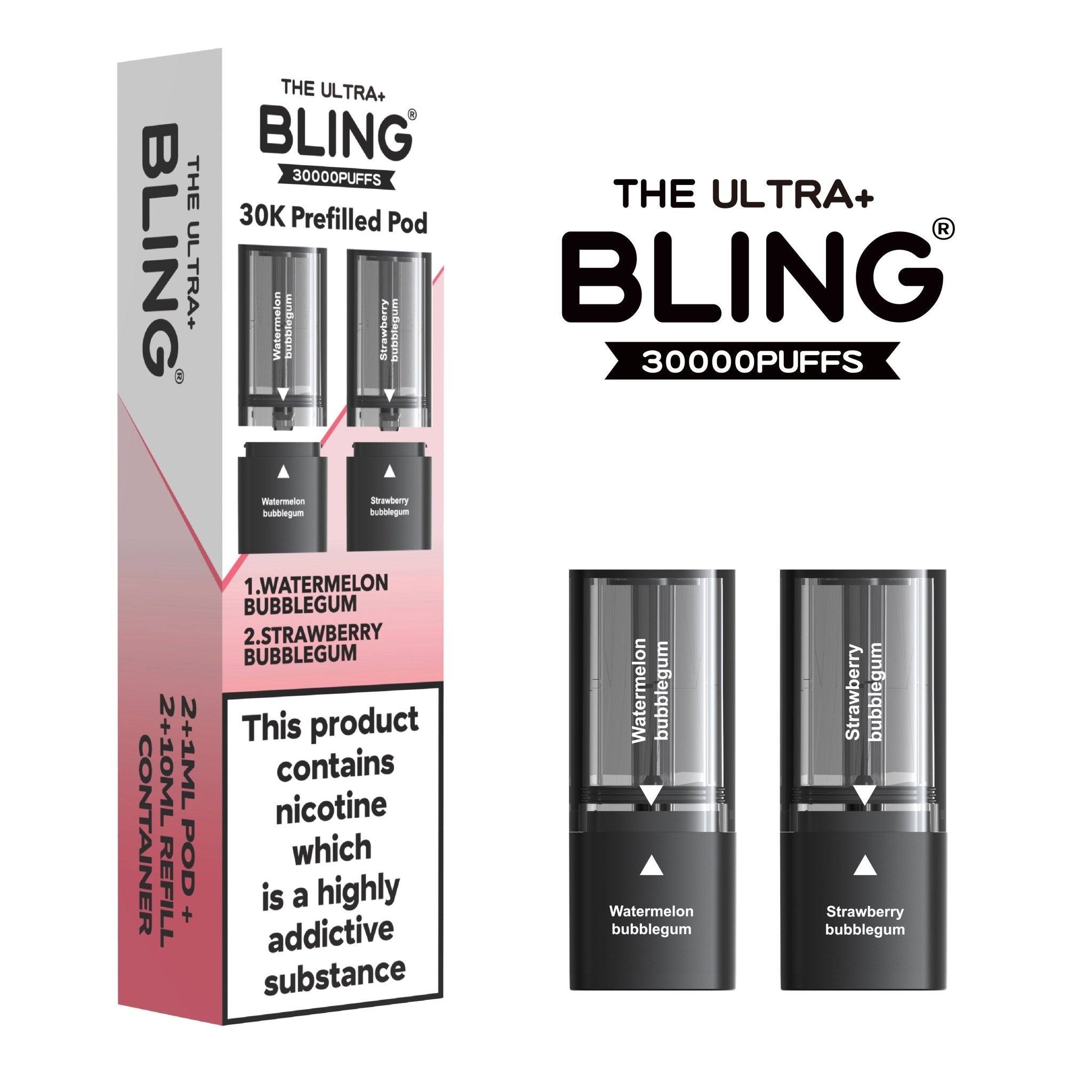 buy The Bling Ultra Plus 30k Replacement Pods Pack of 5 at Wolfvapes.co.uk